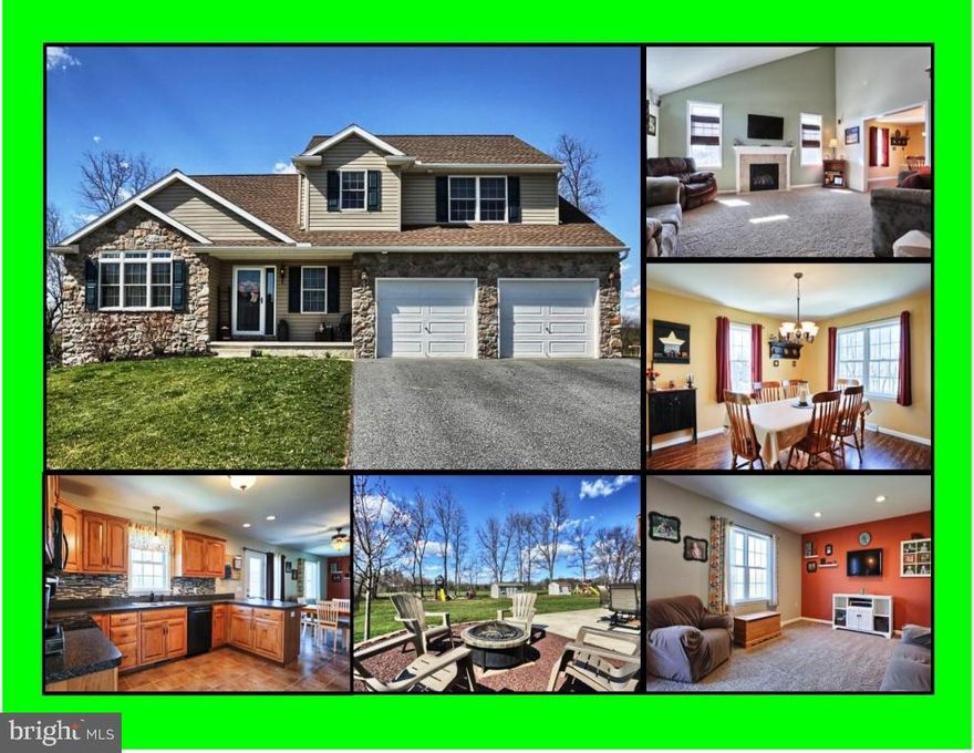 Gorgeous!!! This spacious home sits on a prime exterior lot next to preserved farm land, a living rm w/ vaulted ceiling, gas fireplace w/ tile surround, & built-in surround sound, formal DR, kitchen w/ crown molding, tile backsplash, breakfast bar & recessed lights, walk-out basement w/ 9' ceiling, natural gas heat & HW, and central air. Entertain on your large deck & patio w/ stoned area for fire pit. Make the move! Call today!