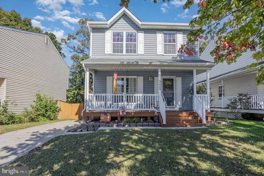Rare Opportunity in Popular Chesterfield Neighborhood!  Charming 3-level colonial featuring a welcoming  front porch and a spacious, composite back deck overlooking a fenced yard that backs to mature trees. Includes a convenient storage shed.  Inside, you'll find an inviting living area that flows seamlessly into the dining room and kitchen—complete with granite countertops and stainless steel appliances.  This home offers numerous updates, including:  2017: New exterior doors and main level wood flooring, 2018: New dryer and microwave, 2021: Gutter guards, 2022: New sump pump, 2010: New HVAC, 2012: New roof.  Enjoy generously sized bedrooms and a finished lower level with walk-out access to the yard.  Seller is offering a flooring concession.  Don’t miss this gem—schedule your showing today before it's gone!