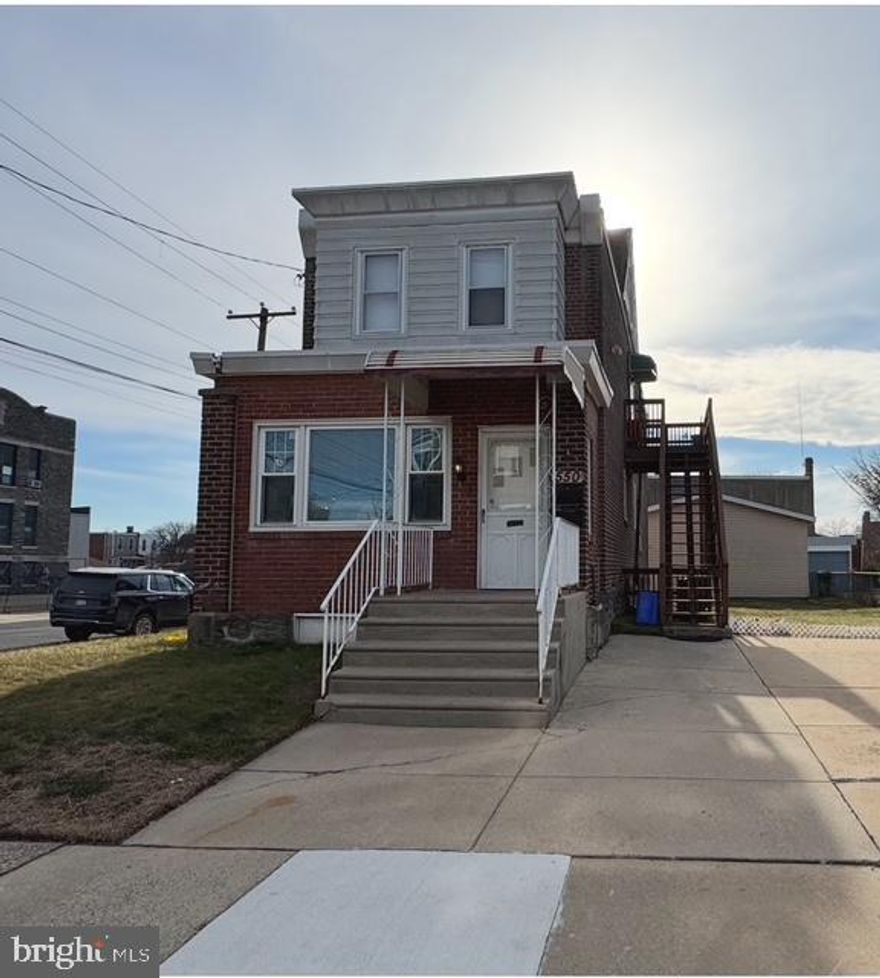 Fantastic investment opportunity in Northeast Philadelphia! This solid brick duplex with garage sits on a corner lot and offers two well-maintained units, each bringing in $950/month. Both the first and second floor tenants are long-standing and reliable, and the leases will need to be updated by the new owner.

Each unit has separate entrances and utilities, including two water meters, two electric meters, and two gas meters — tenants pay all their own utilities. The property features bright living rooms, hardwood flooring, and functional layouts. The detached garage is currently used by the owner for personal storage and is not included in the tenant leases.

Conveniently located near shopping, public transportation, and major commuter routes, this property is perfect for an investor or an owner-occupant looking for steady rental income and future upside.