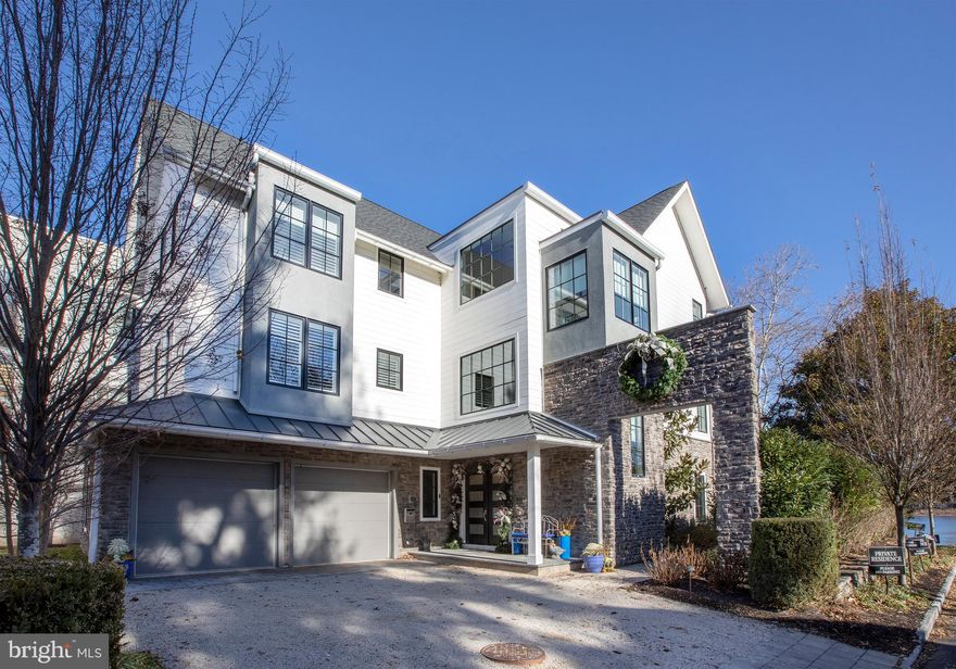 Riverfront luxury living at it's finest in the heart of historic downtown New Hope, this fine luxury home is available for the first time since built.  Full of natural light, with all three levels elevator-accessible, the main living level features an open plan custom kitchen with all the finest appliances, flowing effortlessly into the dining area and the waterfront deck, and casual sitting area with stone fireplace.  A well-sized living room with fireplace connects via the entry or the butler's pantry/wet bar with wine fridge and walk-in pantry.  The primary bedroom overlooks panoramic views of the Delaware River, a view that never gets old.  Enjoy waterfront sunsets from either the stone ground-level patio or the elevated deck off the main living floor, and a "walk to everything" lifestyle that downtown has to offer.
