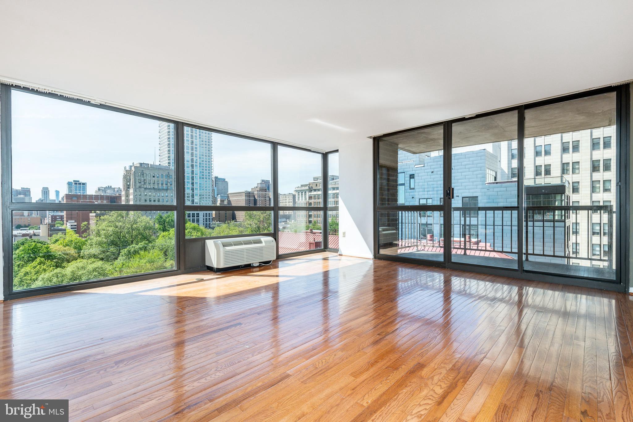 RARELY OFFERED THREE BEDROOM CORNER UNIT WITH SPECTACULAR VIEWS AT INDEPENDENCE PLACE 2!
Welcome to UNIT 1202L– a sun-drenched, 3-bedroom, 2-bath corner condo on the 12th floor of Independence Place. This spacious residence offers breathtaking panoramic views that stretch from the treetops of Washington Square Park to Society Hill and the Delaware River
Step inside to a gracious foyer with an entryway closet that opens into an expansive living room and dining area featuring floor-to-ceiling windows. The natural light pours in from every angle, highlighting the incredible western exposure and skyline views. Off the main living space, enjoy morning coffee or sunset cocktails on your private balcony, perfectly positioned to take in both eastern and western vistas.
All three bedrooms are generously sized with excellent closet space and abundant sunlight.
The unit is ready for your personal touch—bring your vision and make it your own!
Independence Place offers exceptional amenities including a newly renovated lobby, new fitness center, a community room, and a serene outdoor seating area for residents to enjoy.
Don't miss this rare opportunity to own a corner unit located in the historical Society Hill directly on Washington Square!