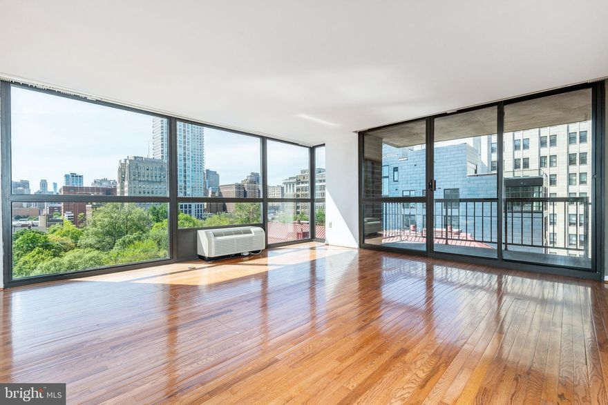 RARELY OFFERED THREE BEDROOM CORNER UNIT WITH SPECTACULAR VIEWS AT INDEPENDENCE PLACE 2!
Welcome to UNIT 1202L– a sun-drenched, 3-bedroom, 2-bath corner condo on the 12th floor of Independence Place. This spacious residence offers breathtaking panoramic views that stretch from the treetops of Washington Square Park to Society Hill and the Delaware River
Step inside to a gracious foyer with an entryway closet that opens into an expansive living room and dining area featuring floor-to-ceiling windows. The natural light pours in from every angle, highlighting the incredible western exposure and skyline views. Off the main living space, enjoy morning coffee or sunset cocktails on your private balcony, perfectly positioned to take in both eastern and western vistas.
All three bedrooms are generously sized with excellent closet space and abundant sunlight. 
The unit is ready for your personal touch—bring your vision and make it your own!
Independence Place offers exceptional amenities including a newly renovated lobby, new fitness center, a community room, and a serene outdoor seating area for residents to enjoy.
Don't miss this rare opportunity to own a corner unit located in the historical Society Hill directly on Washington Square!