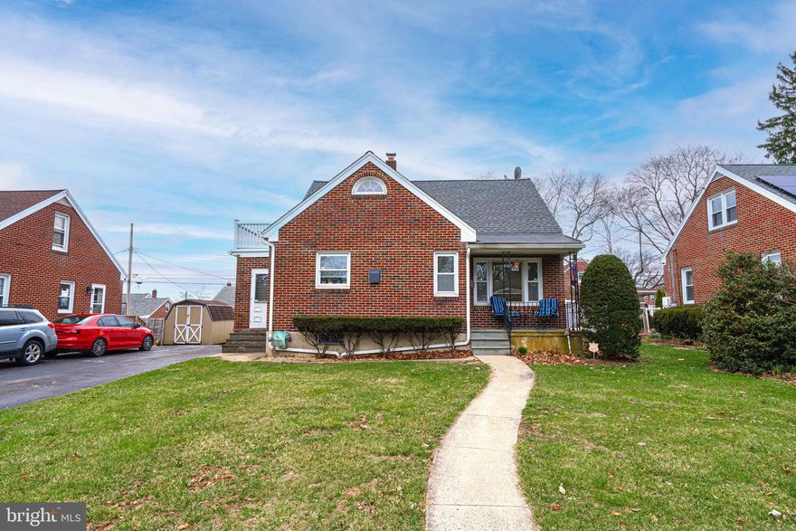 Move-in ready and thoughtfully updated, this well-maintained 1.5-story brick home offers comfort, space, and convenience in a location close to shopping, bus service, and public schools. Featuring 3 bedrooms and 1 full bath, the main level includes a bright living room with hardwood floors and an updated eat-in kitchen with ceramic tile flooring, tile backsplash, and granite countertops. A spacious 12' x 28' daylight family room with electric fireplace provides an inviting gathering space and includes a mini-split system for efficient heating and cooling and direct access to the rear yard. The second floor offers a generously sized 20' x 28' bedroom with abundant closet space. The finished basement adds additional living space with a rec room, plus a separate storage/mechanical room with convenience sink and toilet. The laundry area is located just off the kitchen and includes a stackable washer and dryer, along with direct access to the covered side patio—perfect for relaxing outdoors. The yard is fully fenced, offering privacy and room for pets or play. Major updates within the last six years include roof, siding, heater, and central air. A well-cared-for home that is truly ready for its next owner.