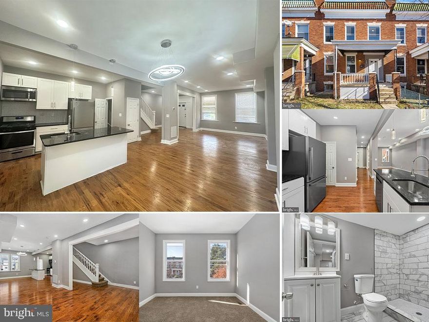 Buyer’s financing fell through. Now there’s another chance for this charming 4 bedrooms and 2 full bathrooms and a half bathroom features a welcoming covered front porch. The interior boasts a bright and inviting living room with large windows. The open dining area flows seamlessly into the living space and is perfect for entertaining. The renovated modern kitchen offers top-tier features like white shaker cabinets, quartz counters, tile backsplash, a spacious breakfast bar, and new stainless steel appliances. On the main level, you'll find a half bathroom - offering modern and luxurious finishes, and an upgraded vanity. Just upstairs you'll find 4 bedrooms and an updated full bathroom. The fully finished lower level is perfect for a family room, guest space or home gym, and offers an additional full bathroom. Outside features plenty of parking. Easy access to commuter I695.