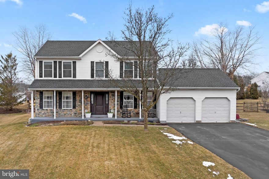 Welcome to 6118 Hearthstone Drive in the sought-after Cabin Run Estates and award-winning Central Bucks School District. This charming home sits on a spacious lot in a quiet Plumstead Township neighborhood. This home features hardwood floors throughout the spacious dining room, family room and kitchen. The recently updated kitchen offers a perfect space to enjoy the morning sunlight. Adjacent to the kitchen are large sliding doors which lead to the well-maintained patio area perfect for entertaining or enjoying the serene landscaping and garden this property offers. A powder room, laundry area, and access to the two-car garage complete the main level. Upstairs features a vaulted primary suite with a walk-in closet and en suite bath, plus three additional bedrooms and a shared full bath. The finished basement adds a large entertainment area and plenty of storage space. All this just minutes from Doylestown and New Hope, with top-tier dining, shopping, and cultural attractions nearby.
Don’t miss your chance to make this lovely home your own—schedule a showing today!