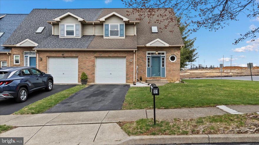 Welcome to 101 Brendan Road in Palmer Township, a well-maintained end-unit townhouse nestled in the desirable Wolfs Run subdivision. Offering 3 bedrooms, 2.5 bathrooms, and approximately 1,448 square feet of comfortable living space, this property presents an excellent opportunity for those seeking a spacious and functional home in a prime location. The main level features an open-concept layout including an eat-in kitchen, formal dining area, powder room, and a generous living room that leads to a private rear deck—ideal for everyday living and entertaining. The second floor is highlighted by a spacious primary suite with a walk-in closet, and a private full bathroom. Two additional bedrooms, a second full bath, and ample closet space complete the upper level. This home also includes a full unfinished basement providing storage or potential for future finishing, along with the laundry area for added convenience. Enjoy the comfort of a gas furnace, central air system, new hot water heater, public water and sewer, and an attached one-car garage with an automatic opener. The level corner lot offers off-street parking and added privacy. Located within the Easton Area School District, the home is conveniently close to major routes, shopping centers, restaurants, parks, and local schools. 101 Brendan Road is an excellent choice for homebuyers seeking value, space, and location in a welcoming residential community.