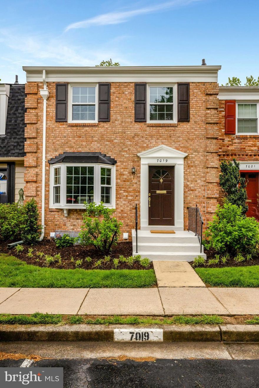 ALL OFFERS DUE BY TUESDAY 5/13 AT 9:00 PM Welcome to this beautifully updated all-brick townhouse in the sought-after Stoneleigh neighborhood! This move-in ready 3-bedroom, 2.5-bath home features refinished hardwood floors (2025), new windows (2025),  a stylishly updated kitchen  with opened wall(2025), replaced window (2025) and new HVAC system (2025). The main level offers a formal dining room that opens to a crisp, modern kitchen with stainless steel appliances, sleek countertops, a trendy backsplash with ample storage. The spacious family room completes the main level, perfect for relaxing or entertaining.

Upstairs, you’ll find three comfortable bedrooms and two updated full baths, including a spacious Primary Bedroom with generous closet space. The lower level includes a convenient half bath, a bonus/storage room that could easily be converted to a 4th bedroom, a well-equipped laundry area, and a walk-out recreation room with built-in storage. Additional storage is tucked under the stairs for added convenience.

Step outside to your private backyard oasis—fully fenced, brick walk-way, professionally landscaped, and backing to serene green space and trees. Enjoy the ease of one assigned parking space right in front of the home, plus ample guest parking throughout the neighborhood.

Fantastic location close to major commuter routes, shopping, dining, and more—this charming brick townhouse offers comfort, convenience, and timeless style!