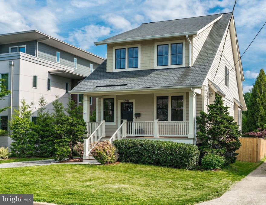 Rarely available, popular Mickey Simpson built bungalow on a quiet street in sought after Ashton Heights neighborhood! Walk to everywhere, Clarendon Metro, shops, restaurants, Whole Foods, Trader Joe's, Apple Store and more! Just minutes to I-66, Pentagon, DC and the Clarendon Market Commons shopping area. Situated on a quiet street, you get the best combination of urban and suburban living.  Come to see it before it is gone!  3 finished floors, 3 porches, 2 fireplaces, 1 patio, fenced back yard, and 1 detached garage. Lots of high end finishes, oak hardwood floor on main and second floor, 9' ceiling, Jenn-Air stainless steel appliances, cherry kitchen cabinets and honed granite countertop.  Family room and kitchen are next to screened porch and fenced backyard, perfect for entertaining and outdoor living. Basement recreation room with full light has another gas fireplace and walkout to another porch. The large bedroom and a full bath in basement are perfect for long term guest or a home office. Large laundry room has another refrigerator and lots of cabinets. One AC was replaced a year ago. The detached garage has a long brick driveway that can accommodate another 3-4 cars.  Add'l parking on street with guest permits.  Lush front lawn with sprinkler system and nice landscaping. Must see! Seller prefers NVT&E for settlement.