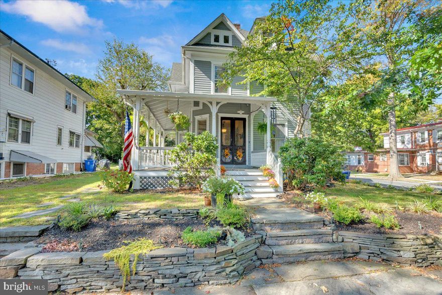 Fall in love with Broad Street's charm and downtown walkability — this spacious 1900s Victorian blends timeless character with modern comfort on one of Mount Holly’s most beloved streets. Located on a generous corner lot, you're just a short stroll to all three Mount Holly public schools and the historic Main Street district — with its restaurants, boutiques, coffee shops, parks, and year-round festivals.
Mount Holly’s sense of community truly shines here — from the annual Broad Street block party to the town’s popular seasonal festivals and the legendary Halloween turnout that draws hundreds of trick-or-treaters to your front steps. This is more than a home — it’s a front-row seat to small-town spirit.
Curb appeal abounds with 100 feet of dry-laid stone retaining wall and beautifully restored front and rear porches, rebuilt with durable Trex decking and original wood railings. A ceiling fan on the wraparound porch makes even summer afternoons a breeze, whether you’re sipping coffee or decorating for the holidays. 
Inside, original hardwood floors, vintage fireplace tiles, and tall ceilings create a warm, flexible layout perfect for gatherings, quiet retreats, or remote work. The home features four bedrooms upstairs plus a large fifth on the finished third floor. Comfort meets convenience with dual-zone central air and forced hot air heating — a rare and valuable feature in homes of this era.
If you’ve been dreaming of a walkable lifestyle in a home with soul, space, and story — all for an incredible price— this is your opportunity. Quick closing possible to start 2026 in a new home with history!