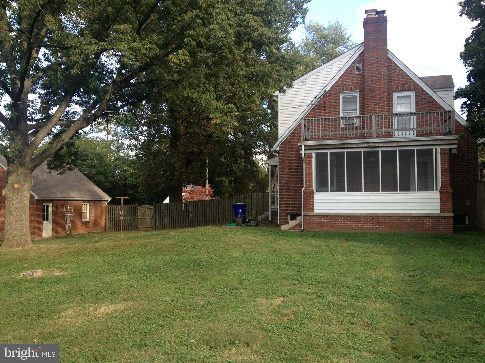 DOM does not reflect the condition of the house. Come & see..PRICE REDUCED for a quick sale...Well maintained colonial house situated on a .69 acres corner lot. Hardwood floors ,Brick exterior, 2 car detached garage with oversize loft waiting for your finishing touches, screened porch overlooking apple trees,large fenced yard, fireplace, septic pumped 9/30/2013, roof replaced 2005 .