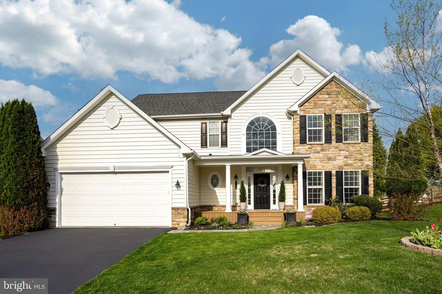 4 BD/3.5 BA Colonial in the desirable Preserve at Inniscrone Golf Community is close to schools, shopping, major commuter routes and golf (discounted rates!). 
Owners have added on a gorgeous covered front porch and removed all stucco.  
This home is drenched in sunlight and tastefully appointed throughout, making it easy for the next owners to call home. 
Hardwood floors throughout most of the first floor.  Entire home has been repainted.  
Gourmet kitchen has ample counterspace and open to both the Breakfast Room and the Family Room.  Breakfast Room has double doors that lead to the oversized composite deck, with solar lighting package.  Step down to additional paver patio. Wiring in place for hot tub.  Backyard has new fencing. Inground sprinkler system. 
Finished Basement was overhauled with gorgeous trim work and a work out room was added. Complete with full bath.