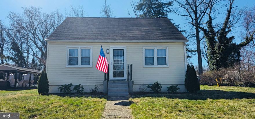 Welcome to this beautifully updated Cape Cod charmer, offering the perfect blend of modern updates and classic comfort. As you enter, you're greeted by durable LVP flooring throughout and a bright, airy living room—ideal for relaxing or entertaining guests. The spacious eat-in kitchen is a showstopper, featuring quartz countertops, stainless steel appliances, and a stylish subway tile backsplash—perfect for any home chef. The main level includes a generously sized primary bedroom and an additional bedroom, along with a full bathroom complete with a tile surround tub/shower—a perfect place to unwind after a long day. Upstairs, you'll find two more bedrooms, ideal for guests, a home office, or a hobby space. Enjoy the convenience of main-level laundry and a private driveway for easy parking. Step outside to the back patio, ready for summer BBQs, outdoor dining, or simply relaxing with friends. All of this in a location that can’t be beat—conveniently situated near Route 10, Route 2, I-695, and just minutes from shopping, dining, and more. Don’t miss the opportunity to make this beautifully updated home yours—schedule your showing today!