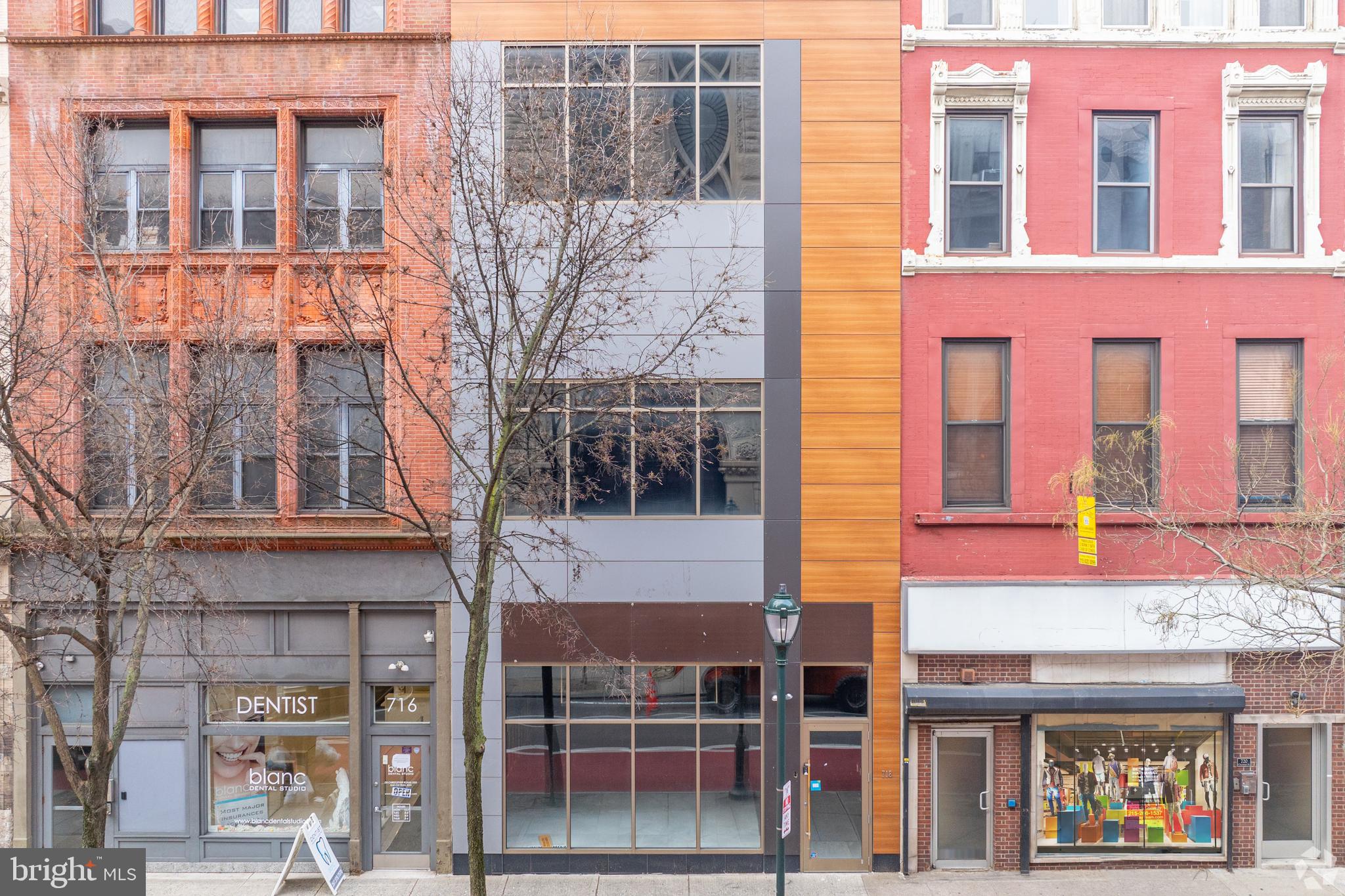 Public Remarks:
718 Chestnut Street presents a rare opportunity to own a premier mixed-use property in the heart of Philadelphia’s historic Old City/Center City East district. Offered at $3,291,500, this high-profile building is located along one of the city’s most iconic commercial corridors, surrounded by world-class dining, shopping, cultural landmarks, and transit options.
Zoned CMX-5 (Commercial Mixed-Use – highest density in Philadelphia), the property allows for maximum development flexibility including retail, restaurant, office, hotel, cultural, and multi-family residential uses. With no maximum height and generous FAR allowances, this site is ideally suited for investors, developers, and end-users seeking a flagship location in Philadelphia’s urban core.
Highlights:
Prime location between 7th & 8th Streets, steps from Independence Hall, the Liberty Bell, Washington Square, and Jefferson/PA Hospital.
Walking distance to public transportation, including the Market–Frankford Line (8th & Market Station) and multiple SEPTA bus routes.
High-visibility frontage along Chestnut Street with steady foot and vehicle traffic.
Surrounded by thriving retail, dining, and entertainment destinations in Old City and Center City.
Flexible CMX-5 zoning enabling significant redevelopment or repositioning potential.
Whether repositioned as a flagship retail space, redeveloped into luxury residential units, or transformed into a mixed-use tower, 718 Chestnut Street offers unmatched visibility, density, and long-term upside in one of the nation’s most historically significant and economically vibrant urban neighborhoods.