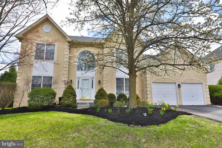 Check out this meticulously maintained home that  offers a perfect blend of luxury and comfort on one of the best lots  in the Village of Bay Hill. As you enter the two-story foyer, you are greeted by gleaming hardwood floors that flow throughout the main level, setting a tone of sophistication and warmth.
The main level features a private office with double doors, a spacious living room with chair rail and crown molding, and a dining room that seamlessly flows into the living room, ideal for hosting gatherings of any size. The chef-inspired kitchen boasts stainless steel appliances, a tiled backsplash, granite countertops, a 4-burner oven, and a sliding glass door leading to the large deck, overlooking the private wooded backyard.
The family room is the perfect place to relax with its cathedral ceiling, brick wood-burning fireplace, and lots of bright natural light from the windows offering  a large window sill. Upstairs, the luxurious primary bedroom features double doors, a tray ceiling, a huge walk-in closet, and a spa-like luxurious bathroom with a jacuzzi tub and shower stall. The upper level also includes three additional bedrooms and a renovated hallway bathroom with a double sink vanity and tiled shower stall with custom tile. The finished basement  offers a spacious game room, entertainment area and plenty of storage space. Additional features of this home include an HVAC system replaced in 2022, a roof replaced in 2021,  newer basement floors  and freshly painted. Blue Bell Country Club community provides home owners with multiple pools, tennis courts, basketball courts, pickle ball courts, playground and gym. Also conveniently located near public transportation, excellent restaurants and shopping as well as being located in the highly rated Wissahickon school district. Schedule your tour today!! Be the lucky next homeowner of this fantastic house!!