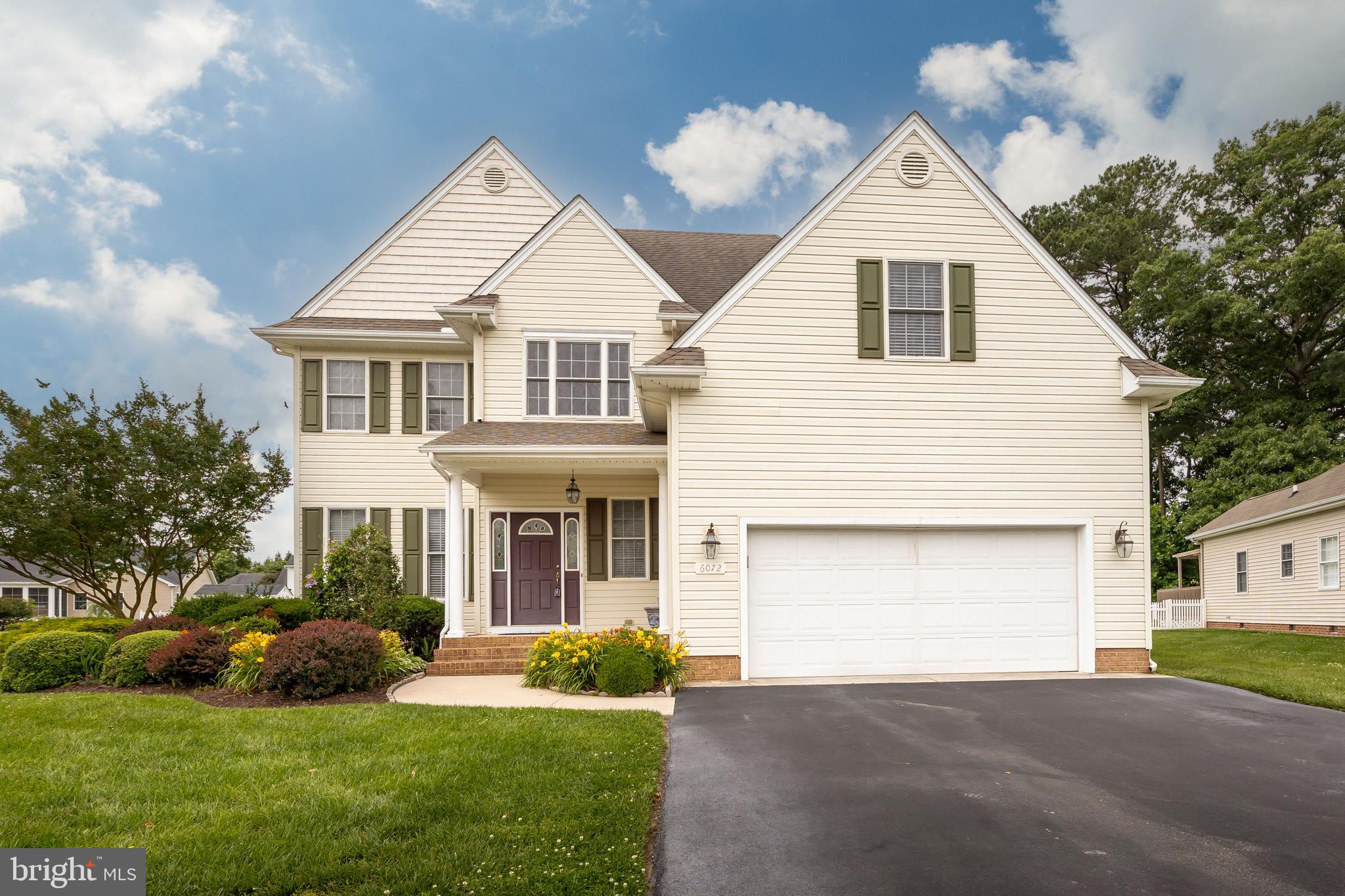 Your Search Ends Here — Welcome to Sleepy Hollow in Salisbury, MD! This spacious five-bedroom, two-and-a-half-bath home, built in 2006, is located in the highly desirable Sleepy Hollow neighborhood. From the moment you arrive, you’ll be greeted by beautifully manicured landscaping and mature perennials that create a warm and inviting curb appeal. Step inside to a grand two-story foyer that sets the tone for this well-maintained home. The open-concept living and dining areas feature gorgeous hardwood floors, perfect for entertaining. The kitchen includes a pantry and flows seamlessly into the family room with a cozy gas fireplace. A sliding glass door leads to the rear deck, making it easy to enjoy outdoor gatherings and summer barbecues. Upstairs, you’ll find a primary suite with newer LVP flooring, a private en-suite bath, and a walk-in closet. Four additional bedrooms share a full hall bath, offering plenty of room for family, guests, or a home office. Don’t miss the opportunity to own this charming and functional home in one of Salisbury’s most sought-after communities! Some listing photos are virtually staged.