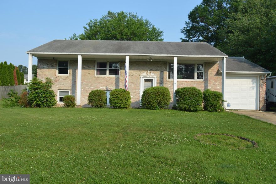 Spacious all-brick, 4 bedroom split-level home in sought after Greenridge neighborhood!  Perfect home for entertaining! Fantastic second full Kitchen & home theater room with 7.1 built in surround sound on lower level!  Includes soda fountain, beer tap & huge walk-in pantry with extra freezer.    Needs some cosmetic work upstairs, but its all ready for your finishing touches!  Hardwood floors.  Corner lot with level, fenced yard.  Garage w/opener and ample parking.  Convenient to schools, recreation & I-95.  Just minutes from downtown Bel Air.  Motivated seller!  Schedule your showing today!