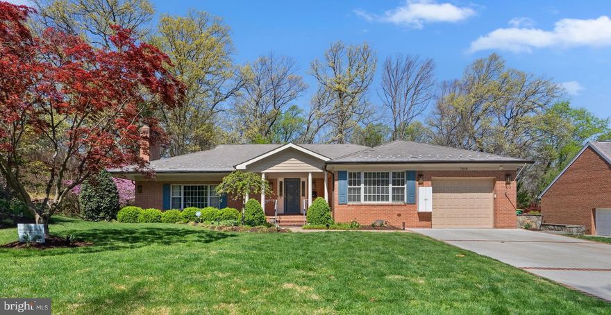 Nestled in the prestigious College Heights neighborhood, this Contemporary Rambler seamlessly blends luxurious 2022-2023' renovations with thoughtful practicality. Featured on the UPWC Holiday House Tour, this 2-level, 6,416 sq. ft.  gem boasts custom woodwork including chair rail, crown molding and coffered LR ceiling, New 9.5" Legato French White Oak engineered hardwood floors, re-designed ceiling lights and high-end fixtures,  custom window treatments, ADT security system with exterior cameras, refinished garage floor and ceiling and so much more!  Exterior improvements include a re-screened rear porch, a professional landscaped yard w/underground sprinkler system, interior and exterior car charging outlets, an expanded driveway to accommodate multiple cars and a level walk-out exit to a rear, re-graded, Bermuda Grass yard (currently used for soccer practice).  A new A/C system and hot water heater were installed.  The interior of the home has been redesigned.  The covered front porch welcomes you into a generous  foyer that sets the tone for the warmth within. The step-down living room boasts custom woodwork, enhancing its cozy atmosphere, and features a beautiful wood-burning fireplace that invites you to relax on chilly evenings.  The heart of the home is the completely updated kitchen, where modern elegance meets functionality. The spacious layout includes a large center island, perfect for casual breakfasts or gatherings. With room for a sizable dining table, this area becomes a favorite spot for family meals. The kitchen’s features include stainless steel appliances, a stylish range hood, and two sinks, adding both practicality and flair. A large picture window was added. A cozy gas fireplace adds warmth, while access to the rear screened porch allows for effortless indoor-outdoor living, blending nature with comfort. The primary suite offers a tranquil retreat, complete with a walk-in closet and dressing area and a luxurious bath that boasts both a separate shower and a soaking tub for relaxation. An additional bedroom with its own ensuite is thoughtfully designed for privacy and another bedroom is across the hall. The main floor also includes a home office or additional bedroom and a dual entry half bath.  With a convenient main level laundry room featuring a washer, dryer, utility sink and custom built-ins and direct access to the garage, everyday tasks are made with simplicity.

The lower level adds even more entertainment space with a large recreation/media  room and easy access to an inviting rear patio. Two more bedrooms and a full bath cater to family and guests, while a convenient half bath and gym provide all the amenities one could desire. The exterior features a level rear yard, beautifully landscaped gardens that back to serene trees, creating an inviting outdoor space perfect for activities and relaxation.