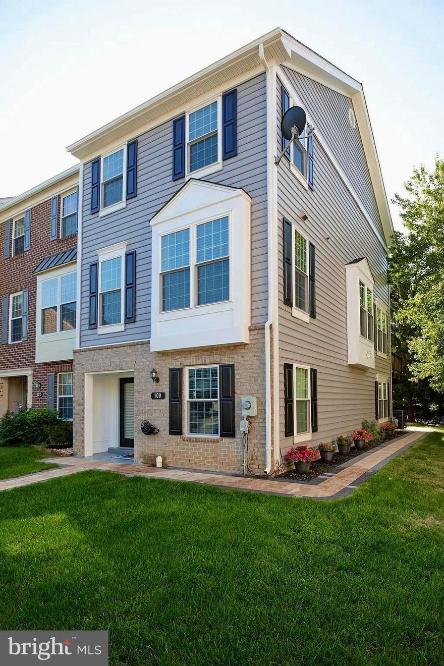 Welcome to 100 Long Acre Court—a stunning end-unit townhome in the highly desirable Taskers Chance community. This beautifully updated home combines modern upgrades, thoughtful design, and an ideal Frederick location just minutes from shopping, dining, and commuter routes. Step inside to an open-concept main level with abundant natural light, gleaming hardwood floors, and a spacious layout perfect for entertaining. The gourmet kitchen features upgraded cabinets, granite countertops, stainless steel appliances, and a breakfast bar that flows seamlessly into the dining and living areas. Just off the living room, enjoy a private deck for relaxing or hosting friends.

The upper level boasts a luxurious primary suite with a walk-in closet and a spa-like bath, complete with a jetted soaking tub. Secondary bedrooms and bathrooms have been tastefully updated. The fully finished lower level expands your living space with two additional bedrooms, perfect for a home office, guest rooms, or a private retreat.Major system upgrades provide peace of mind: roof (2020), windows (2023), A/C unit (2023), and water heater (2023). Enjoy community amenities such as walking trails, playgrounds, and open green spaces, all while being less than 5 minutes from downtown Frederick’s historic district, Baker Park, and top-rated restaurants. Commuters will appreciate quick access to I-70, I-270, and Route 15. Shopping at Westview Promenade, Golden Mile, and Market Square is just around the corner.

Don’t miss your chance to own this upgraded, move-in ready home in one of Frederick’s most convenient and established neighborhoods. Schedule your private showing today!