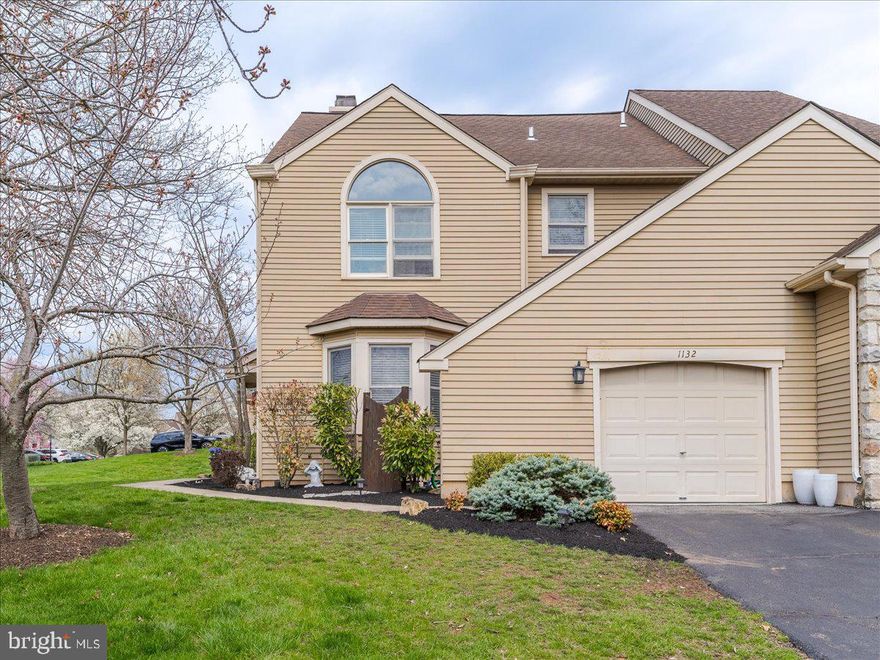 Welcome home! This end unit is move in ready! Well maintained with new paint throughout the first floor. Along with newly stained hardwood floors and upstairs carpet. Off the entry way through the french door there is a nice size office/family room. Also this first floor offers a dinning area, update power room and living room with a warming gas fireplace. Over looking the living room is the lovely kitchen complete with white cabinets, granite countertops and stainless steel appliances. The new sliding glass door leads you to a very nice size back deck, perfect for entertaining! Upper level offers three spacious bedrooms, full hall bath and laundry. The Master bedroom has a large walk-in closet and beautiful remodeled bathroom. Full basement just waiting to be finished for extra living space. 1 Car garage and two car driveway parking. This home has a lot to offer and located is a great area.