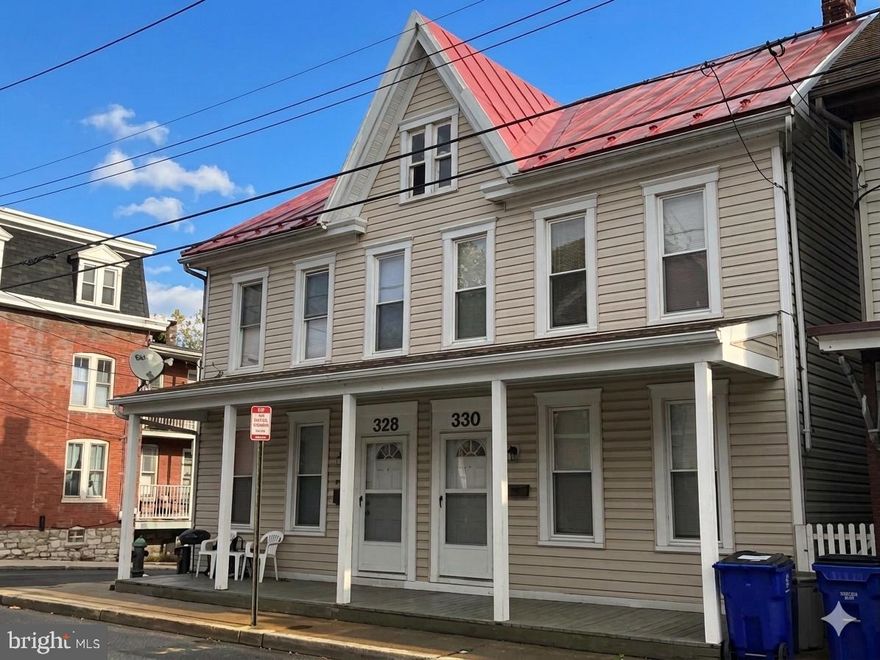 Outstanding Investment Opportunity in Downtown Hagerstown! This 100% occupied side-by-side duplex features two spacious 3-bedroom, 1-bathroom units with a proven rental history. Investors will appreciate the incredibly low maintenance and overhead, with all utilities separated and paid by the tenants. Currently generating steady income with significant upside potential to reach market-clearing rents. Start collecting cash flow from day one with this turnkey addition to your portfolio!
