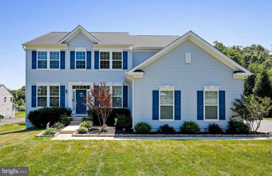 A fantastic opportunity to buy in the sought after Rhodes Mountain Community.  This 4 Bedroom, 2.5 Bath dream is perfect for working and playing at home.  Wait until you see the newly refinished wide plank hardwood floors and professionally painted walls in your new home.  The main floor starts in an open foyer with an office to your left and formal dining room on the right.  The hardwood floors lead you past the stairs and another home office or guest room, to the the open great room and kitchen with one of the largest islands you will ever see.  Off of the kitchen is the sunroom with large windows overlooking the private rear yard.  Upstairs is a huge primary bedroom suite with walkin closets, and glamour bath.  The 2nd floor laundry room is perfect for this home.  Three large bedrooms and a hall bath round out the 2nd floor.  The basement is ready for your finishes.  All of this on an open .78 acre homesite with room to garden, play ball, pitch a tent, or stargaze.  Schedule your showing now.