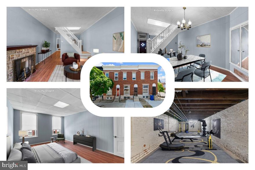 Located in Baltimore’s Broadway East neighborhood, 1903 E Lafayette Ave is a three-level interior townhome offering a practical layout with thoughtful living spaces throughout.

The main floor features hardwood flooring and a comfortable living room with a wood-burning fireplace framed by a stone mantel. A separate formal dining room connects to a kitchen with table space, which opens directly to a raised patio and private fenced backyard—ideal for casual outdoor dining or quiet time outside.

Upstairs, the hardwood floors continue through three bedrooms, all served by a centrally located full bathroom.

The lower level is unfinished, providing additional storage or workspace options, and includes laundry facilities.

Outdoors, the fenced backyard and patio create a sense of privacy and utility for everyday enjoyment.

The home is situated near major commuter routes and public transit, including the Metro SubwayLink and multiple bus lines. Johns Hopkins Hospital, a major local employer, is within close proximity. For shopping, dining, and entertainment, nearby options include Northeast Market, Station North Arts District, and the shops at Eastpoint Mall. Residents can enjoy green space at Patterson Park, explore history at the National Great Blacks In Wax Museum, or take in the arts at the Reginald F. Lewis Museum.