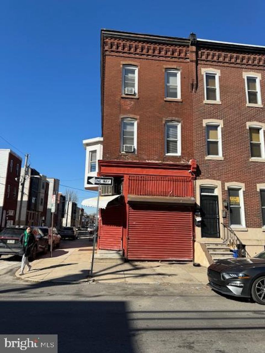 This is a mixed used property.  The commercial unit is on the first floor with a nice backyard.  There is a full basement and sidewalk entrance.The residential unit is a bilevel  4 bedrooms unit, used to be leased to Temple students. It is good for self use or as an investment property.