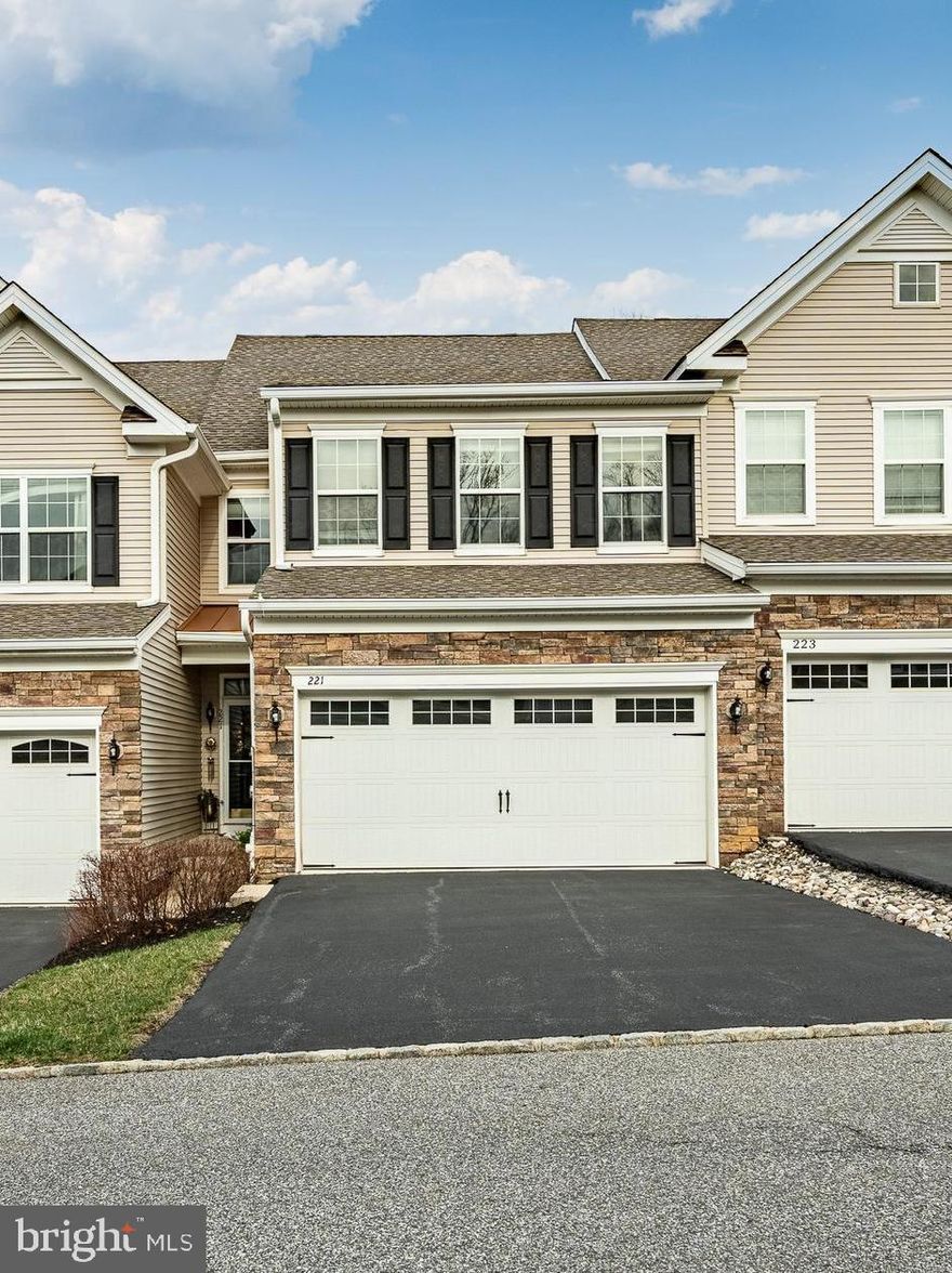 **Stunning 4-Bedroom Townhome in the Prestigious "Grande at Muirwood Hill" Community**

Welcome to this meticulously maintained 4-bedroom, 3.5-bath townhome, offering a perfect blend of modern elegance and versatile living spaces. Whether you're entertaining guests, relaxing, or enjoying everyday comforts, this home is designed for it all. The bright, open floor plan features gleaming hardwood floors throughout, with a gourmet kitchen complete with granite countertops, high-end stainless steel appliances, and a spacious island with seating. This flows effortlessly into the dining area and inviting living room, where you'll find a cozy gas fireplace that sets the perfect ambiance. Step outside to your private Trex deck, a serene spot for morning coffee or evening gatherings , this home has over 120k upgrades  from builder options.

Upstairs, unwind in the luxurious primary suite, offering a generous walk-in closet and a spa-like en-suite bath with a tub and dual vanities for ultimate relaxation. Two additional bedrooms share a beautifully appointed full bath, while a convenient upstairs laundry room adds to the home's functional appeal.

The finished lower level offers even more living space, including flex are and a versatile bonus room that can be used as a 4th bedroom, home office, or gym, all with the added benefit of a full bath. Extra storage space and a **2-car garage** provide plenty of room for your belongings.

Located in a prime area, this home is just minutes from vibrant  shopping, dining  in Newtown Square, and major commuter routes, this lovely home is now ready for its new owners. Don't miss out on the opportunity to make it yours!