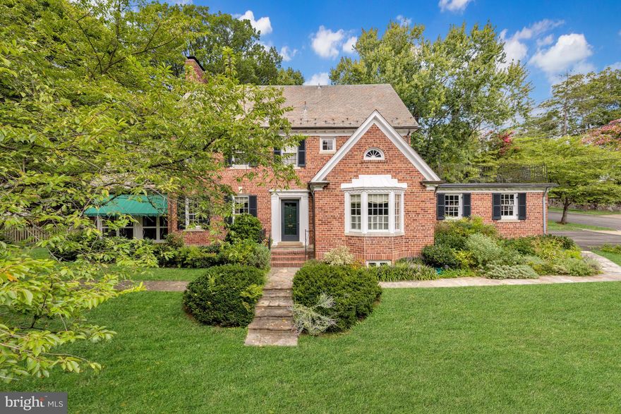 Captivating and grand Forest Hills brick Colonial with beautiful and expansive surrounding gardens. Airy floor plan features large-scale rooms with splendid social flow to private back patio and garden, screened porch, and substantial front yard. Main level features living room with fireplace, study with fireplace, formal dining room, powder room, kitchen with breakfast area and mud room entrance from rarely available 3-CAR ATTACHED GARAGE! Upstairs are 5-6 bedrooms all with wonderful closet/storage space, and three full bathrooms (lots of options for flexible use as office/playspace!) and a large terrace above the garage. The lower level features a large family room, bonus room, full bathroom, and plentiful laundry/storage space. Wonderful location in serene and sylvan Forest Hills with easy access to Rock Creek Park and walkable to shops, restaurants, and Metro on Connecticut Ave.
