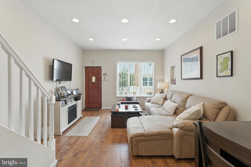 Welcome to 314 Gladstone Street, a well-maintained 3-bedroom, 1.5-bath home located in the Whitman section of South Philadelphia. This inviting rowhome blends classic charm with modern updates and is move-in ready for its next owner.

Step into a bright living room featuring updated hardwood floors, recessed lighting, and neutral tones that create a warm, modern feel. Natural light fills the space, making it both comfortable and welcoming. The spacious kitchen offers tile flooring, granite countertops, stainless steel appliances, and a stylish tile backsplash, providing plenty of room for everyday cooking and entertaining.

Just off the kitchen, you’ll find a convenient laundry area and powder room, adding functionality to the main level. Upstairs, the second floor includes three comfortable bedrooms with good closet space and an updated full hall bathroom.

Located on a quiet street and close to local shops, dining, and transportation, this home offers a great opportunity to enjoy city living with thoughtful updates already in place. 314 Gladstone Street is a solid option for anyone looking for a well-cared-for home in a desirable South Philly neighborhood.