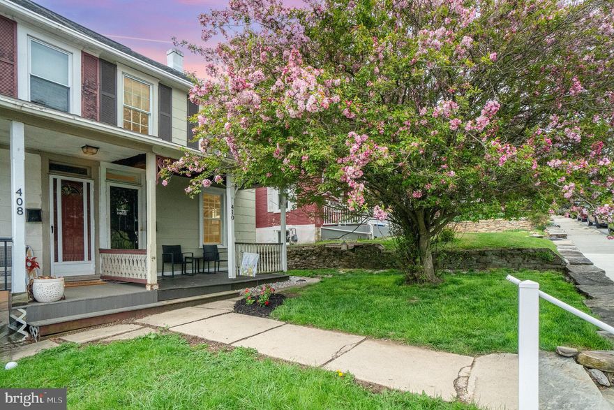 Welcome home to 410 W. 2nd Ave! This great location in downtown Parkesburg is just steps from Minch Park.  This home offers 3 bedrooms, new upgraded kitchen cabinetry and tile backsplash, LVP flooring, and first floor laundry room.  Outdoor features include a 15' x10' trex deck, fenced-in yard, and oversized garage with electric that has been beautifully finished and could be used for many purposes.  All appliances stay.