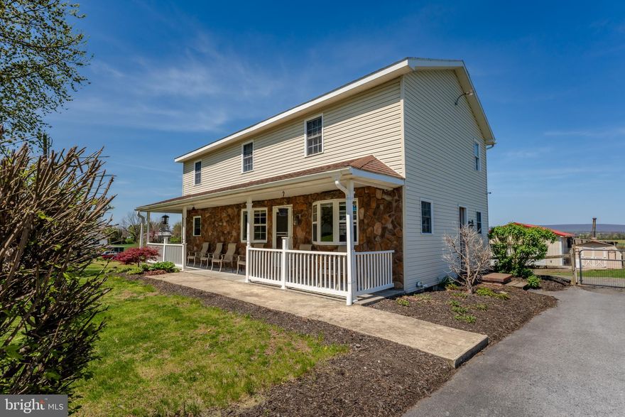 Beautiful Country Home on a spectacular lot! Take a look at this 4 bedroom 2 full bathroom home with a 24 x 36 detached pole building! Step inside and you will find a spacious home with so many unique features. Main floor offers large family room with big bright windows, eat in kitchen with large custom built breakfast bar and rustic stone detail throughout the main eating areas. Main floor laundry room and full bathroom with soaking tub are a bonus. First floor laundry can easily be converted to additional bedroom, office or playroom if you choose. 2nd floor offers 4 nice sized bedrooms, 2nd full bathroom and office, reading nook or playroom. Lower level heated basement is partially finished with plenty of room for additional living space and storage. Outdoors are amazing with spectacular views, covered front porch showcasing more ornate stonework and freshly stained rear deck which overlooks the million dollar views and the Pennsylvania Mountains! It gets better with a 24x36 pole building with overhang/carport which has electric and heat. Don't forget the fully fenced in yard and above ground swimming pool to cool off in on those hot summer nights. Wonderfully landscaped flower beds loaded with perennials are the icing on the cake. Hamburg Area Graduates benefit from the Esther H. Ludwig Scholarship Foundation! Hurry up and call today for your private showing!