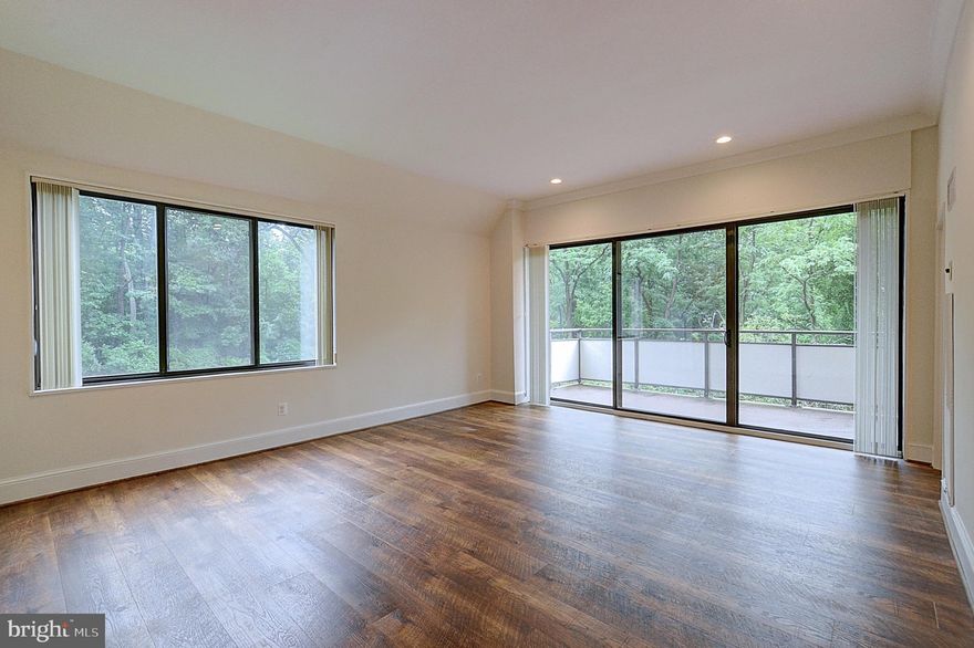 Welcome to this meticulously renovated 1,250 square-foot unit in the renowned Promenade. This unit, conveniently located on the Atrium level - the same level as the restaurant, market, and shops - offers a seamless blend of luxury and convenience.

As you step inside, you'll be greeted by the fully upgraded kitchen, outfitted with stone countertops and an abundance of extra white cabinets. This unit also comes equipped with a washer/dryer, ensuring the convenience of laundry at your fingertips.

The generous closet space offers ample room for all your storage needs. A large private balcony invites you to bask in the warmth of the sunny Southwest exposure while enjoying the serene views of the trees. An included indoor garage parking space adds to the suite of conveniences.

What sets this unit apart is the significant renovation work undertaken to remove asbestos and transform the popcorn ceiling into a modern, flat 12-foot vaulted ceiling. Recessed lighting throughout gives the entire space a chic and contemporary vibe.

Being part of the Promenade community means you'll enjoy a plethora of amenities, such as indoor and outdoor pools, a state-of-the-art fitness center, sauna, hot tub, and more. Nestled close to I-270, I-495, Pike & Rose, NIH/Walter Reed Medical Center, and a Red Line Metro Ride-On Bus stop, the location offers easy commuting and connectivity.

A range of activities hosted by the Promenade, including exercise classes, trivia nights, clubs, a book club, movie nights, and holiday parties, ensures there's always something to engage with.

Don't miss the opportunity to claim this stunningly renovated unit as your own. Beyond a residence, the Promenade offers a lifestyle rich in convenience, comfort, and community. With its prime Atrium-level location, significant renovations, and spacious layout, this property stands as a unique find in this sought-after cooperative community. Welcome home to a lifestyle you've been dreaming of.