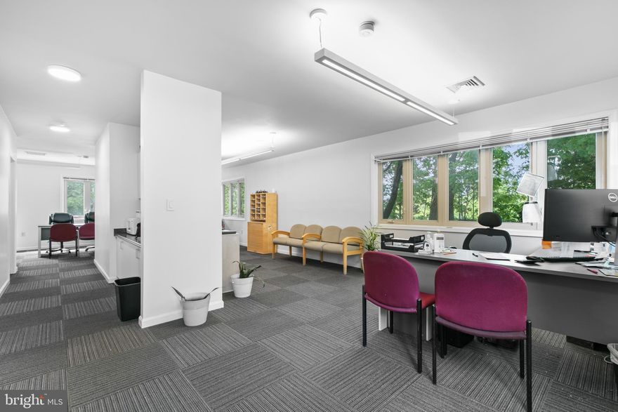 Discover the office you've been waiting for at 5661 Columbia Pike, Falls Church, VA. This spacious first-floor suite, boasting approximately 900 square feet, presents an unparalleled opportunity for businesses seeking visibility and convenience. Nestled in the bustling commercial district of Columbia Pike and amidst the exciting revitalization projects in the Bailey's Crossroads area of Mason District, this location is both strategic and promising.

The office is situated within the Rock Spring Professionals complex, ensuring ample parking for both visitors and patrons. Experience the benefits of a spacious office suite featuring its own heat pump unit, a substantial half-bathroom, a separate kitchenette, and a dedicated coffee area. The convenience of first-floor access is complemented by the abundance of natural light streaming through windows on three sides, thanks to its prime corner positioning.

Offered as a furnished space, this office includes desks. Making it a truly affordable, turn-key solution for any business. Don't miss the chance to make this exceptional office space your own.