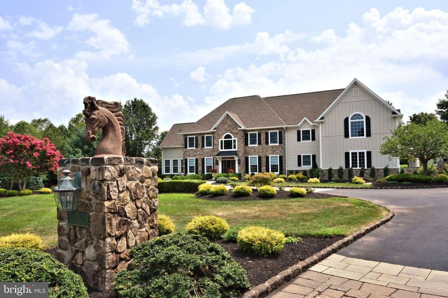 Welcome home to this spectacular custom built estate property located in the shadow of Bowman s Hill Tower in Washington Crossing Historic Park and the heart of Upper Makefield and the Council Rock ( North ) School District. Featuring a spacious Main House, Guest House, In-Ground Pool, Tennis Court (Completely Refurbished September 2019 ) and more in a park like setting on 3.22 immaculate acres. The new main house Hardie Plank exterior combined with natural local field stone exudes the traditional look and feel of Bucks County living. An additional guest house with full Kitchen, Living Room, Bedroom w/ Full Bath, 3 garages ( For 5 Total ), and cabana room to service the pool offers the opportunity for a true family compound. The main house first floor features gorgeous neutral oak hardwoods, brand new white gourmet kitchen with two islands, breakfast room, soaring two story foyer, formal LR and DR, conservatory with walls of windows and fireplace, two story family room with spectacular stone fireplace and walls of windows, pine paneled study/ media room with pine floors and full bath overlooking the covered patio, home office, and laundry. This layout is perfect for large gatherings and entertaining, and the home is bathed in ample natural light. The upper level consists of a luxurious Master Suite w/ huge walk in closet, and elegant Master Bath. There are four additional extra- large and bright bedrooms - two sets each sharing spacious Jack and Jill baths. The finished lower level features media area, entertainment/game area and five seat pub style bar, as well as ample storage. Outside, the property resembles a Five Star resort with an impressive paver style governor s driveway, gorgeous free form pool, built in grill, covered patio area, ample hardscaping, and mature landscaping for the ultimate in privacy, plenty of room for field sports and more. Minutes from New Jersey Bridges, New Hope, Newtown. With a multitude of recent upgrades, this home offers the best value on the market today.