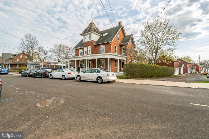 **Highest and Best Offers due by Saturday, 4/19 @ 5PM** Welcome to the charming Brick and Brush House, a distinctive brick twin located in the heart of downtown Perkasie. Showcasing over 2,200 square feet of living space, this thoughtfully designed home offers endless potential, whether you're looking for a spacious single-family residence or an income-producing duplex. Inside, you'll find original wood floors, soaring ceilings, and large windows that flood the home with natural light. Currently set up as a duplex, the layout includes a 1 bedroom, 1 bath first floor unit and a 3-4 bedroom, 1 bath second and third floor unit. The first and second floors feature generously sized living areas, full kitchens, and private baths—ideal for multi-generational living, rental income, or easily transitioning back to a single-family setup. One of the home’s standout features is the third-floor retreat. With its beautiful natural light and open layout, it's the perfect space for a home office, gym, or inspiring art space—truly a creative’s dream. Step outside and you're just moments from Perkasie's vibrant town center, where you can enjoy coffee shops, restaurants, boutiques, the local farmer’s market, and community events year-round. The home also offers convenient access to nearby parks and walking trails. Whether you're drawn to the character of a vintage home, the versatility of a duplex, or the vibrant lifestyle of downtown Perkasie, the Brick and Brush House delivers on every level. Don’t miss the opportunity to own this unique and spacious property in one of Bucks County’s most walkable and welcoming towns. Also listed as Multi-Family - PABU2092456