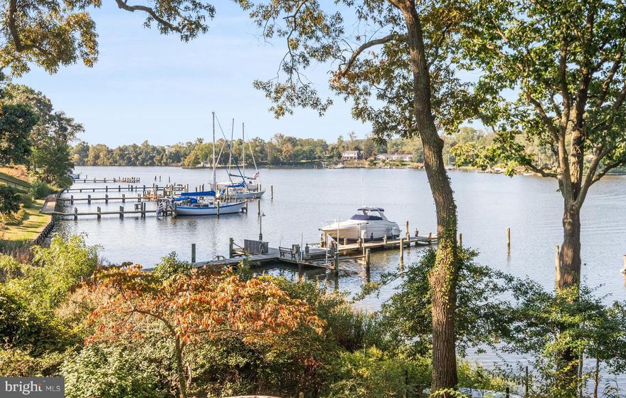 Sale included adjacent property, 1868 Milvale Road.

St Margaret's waterfront estate sited on an  elevated 2  acre wooded lot with shared  deep water on Mill Creek, water views and a  salt water pool. Located at the end of a private cul-de-sac that abuts a 120 acre farm preserved in a land trust,  you will find a private circular driveway with an oversized side entrance garage providing ample parking for guests that leads to a spacious, stately,  Williamsburg Colonial. The residence features  6 bedrooms, 5 full and 2 half baths and even includes a 2 Bedroom apartment above the garage providing  ample space for in laws,  a nanny or a private office retreat.  The home boasts refinished pine floors,  4 fireplaces, crown moldings, spacious living spaces and a great floor plan for entertainment. The kitchen is equipped with an oversized island, stainless steel appliances,  granite counters and cherry cabinets. The family room addition was completed in 2008 and opens to the pool patio and a deck with long  waterview's. An elegant formal Dining Room and Living Room with wood burning fireplaces and a spacious main level library provides ample space for elegant living. The second floor features the primary suite with sitting room, spacious bath,  walk in closet and private waterside balcony that was added in 2008. Two additional bedrooms share a spacious recently renovated bath along with a 4th ensuite bedroom. Two additional bedrooms,  a full bath, a common work area and cedar closet complete the 3rd floor. The lower level recreation room, bar, and custom wine cellar have waterview's and an outside entrance in the front and rear.