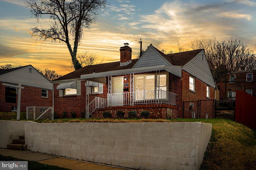 Another Heeler House hits the market! Another beautifully renovated 4BR/2BA brick Rancher located in the quiet neighborhood of Gwynn Oak.  A large covered front porch welcomes you to your forever home.  Step inside a bright open floor plan offering beautiful luxury flooring, and tons of natural light.  An arched entry from the spacious living room takes you into the heart of the home, an open concept kitchen and dining room. The kitchen features stainless steel appliances, plenty of cabinets, granite countertops with a tiled backsplash, and a deep stainless sink set into an island with pendant lights, and seating for two or more. A large primary bedroom, a sizable secondary bedroom, and a beautifully tiled full bath completes the main living space.  The lower level is finished offering two additional bedrooms, a full bath with walk-in shower, storage, laundry, and a large family room with space for everyone. The yard is fenced offering a large covered patio, and plenty of green space and tons of possibilities.  This home is move-in ready with so much to offer new homeowners including recessed lighting, new flooring and carpeting, and is located within close proximity to shopping, restaurants, and commuter routes.