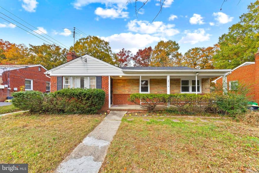 Charming all brick single-family home in District Heights, featuring 4 bedrooms, 2 full baths. Bright living room with water proof flooring goes throughout the house, plenty of natural light. The house features a cozy wood fireplace, a fully finish walk out basement that lead to a spacious and fenced backyard. The basement has an additional room that can be converted in a in-law suite or office room. This house has a great potential to make it your own or to make it as investment property. The house it is in good condition but being SOLD AS-IS. This home is situated just a quick drive to DC, VA, National Harbor, major highways, restaurants and so much more.
A must-see home. Schedule a showing today! Open House: 11/8/25 - From 11:00am to 2:00pm