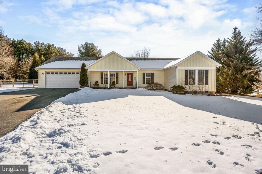 Welcome to your dream home! Nestled on a serene 1-acre lot, this beautifully updated and meticulously maintained 3 bed, 3.5 bath property offers unmatched privacy and luxury. The open-concept floor plan is perfect for both relaxing and entertaining, with an expansive great room that seamlessly flows into the gourmet kitchen and breakfast area.

The kitchen is a chef’s delight, featuring two large islands, double ovens, granite countertops, stainless steel appliances, and a convenient breakfast bar. The adjoining breakfast room, bathed in natural light from oversized windows, provides a perfect spot to enjoy stunning views of the private backyard oasis.

The luxurious owner’s suite boasts a generously sized bedroom, an en-suite bathroom, and a custom 10' x 14' walk-in closet with a dressing area, offering ample storage and elegance. Additional features include an oversized garage and a finished basement with abundant storage as well as a den that could be used as a fourth bedroom.

Step outside to your personal retreat. A spacious paver patio with a built-in cooking area, a cozy covered side porch, and a firepit create the ultimate setting for outdoor gatherings or peaceful evenings. The professionally landscaped yard, filled with mature greenery, adds to the charm and tranquility of this exceptional property.

This exceptional home combines modern comfort with timeless style, offering the perfect balance of privacy, convenience, and sophistication. Don’t miss the opportunity to make this one-of-a-kind property your own!

Recent updates provide peace of mind, including a new HVAC system in 2018, water heater in 2021, water softener in 2023, and septic pump in 2021. The washer and dryer are brand new in 2024, and the flooring in Bedrooms 1 and 2 was replaced in 2023. The roof was replaced in 2021, ensuring lasting durability. Additionally, the efficient Rheem HVAC system installed in 2015 maintains comfort throughout the year.