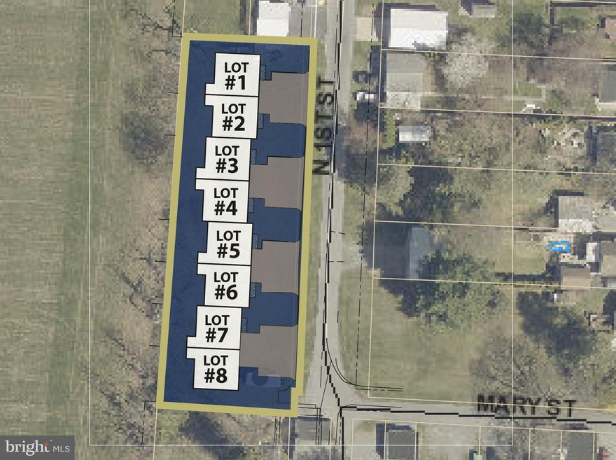 Approved 8-Lot Townhouse Subdivision. Rare opportunity to acquire an approved 8-lot townhouse subdivision in a desirable location. This shovel-ready project offers straightforward infrastructure and well-designed lots sized for spacious units with garages. Approval is in place and construction has not yet begun, allowing a builder or developer to bring their own vision and builder. Ideal opportunity to build and sell individually or retain as a rental portfolio. A hard-to-find small development opportunity with multiple exit strategies.