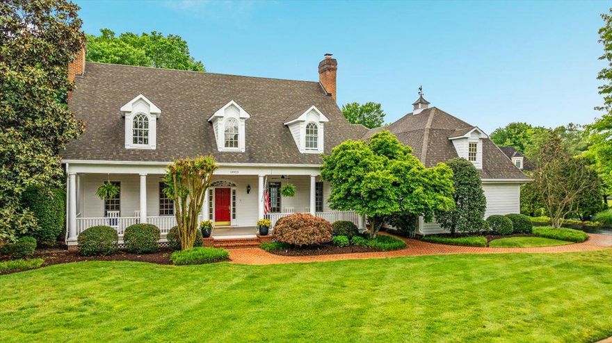 **Join us for an Open House this Saturday, May 16 and Sunday, May 17 from 1–3 PM!**This is the one you have been waiting for! Experience true luxury living in this magnificent custom estate nestled within the prestigious gated golf community of Lake Manassas. From the moment you arrive, you are welcomed by lush landscaping and a charming brick walkway leading to the expansive covered front porch. Accented with cedar board ceilings, this picturesque outdoor space serves as a seamless extension of the home which is perfect for morning coffee, evening cocktails, and year-round enjoyment. Meticulous craftsmanship and exceptional design blend effortlessly to create a home that is elegant, modern, and inviting. Inside, the grand two-story foyer opens to gleaming hardwood floors, custom built-ins, pocket doors, archways, and crown molding throughout. The thoughtfully designed floor plan offers spacious, sun-filled living areas including formal living and dining rooms, a powder room, and two wood-burning fireplaces. The gourmet chef’s kitchen is beautifully appointed with a Sub-Zero refrigerator, 6-burner Thermador gas range, and dishwasher, complemented by quartz countertops, premium cabinetry, a large center island, butler’s pantry, and walk-in food pantry. Four sets of custom French doors and multiple skylights bright plenty of natural light into the home while showcasing serene backyard views. Outdoor entertaining is effortless with the expansive deck and built-in stone cooking area. The main-level owner’s suite is a true retreat featuring private outdoor access, vaulted ceilings, and an oversized walk-in closet. The spa-inspired primary bath offers a freestanding soaking tub, dual vanities, rainfall shower, and heated floors. Upstairs, four generously sized guest bedrooms are served by three recently renovated full baths. An additional flexible living space is ideal for a recreation room, playroom, media room, or home office.
The fully finished lower level is truly a showstopper, featuring a full wet bar, impressive 650-bottle wine cellar, high-end billiards room, two full baths and one half bath with steam showers, plus a private in-law suite complete with separate entrance/walk-out access, kitchenette, additional laundry room, and spacious living room with gas fireplace. Meticulously maintained, this exceptional residence boasts over $250,000 in upgrades and renovations throughout. Lake Manassas is home to the prestigious Robert Trent Jones Golf Club, host of the 2024 Solheim Cup, as well as the award-winning Stonewall Golf Club. Ideally situated on a premium corner lot just minutes from I-66, Route 28, shopping, dining, and commuter lots, this extraordinary property offers luxury living at its finest. This is a rare opportunity you will not want to miss. Come experience the lifestyle you deserve! Schedule your showing appointment today!