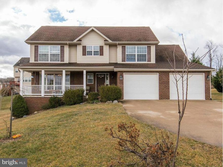 Stunning 5BR/3.5 Bath Custom Built Colonial located in The Gallery. Featuring a gourmet kitchen w/ Corian countertops, double wall oven,built in microwave, & breakfast nook. Main level provides open layout adorned w/ hardwood throughout. Master bath w/jetted tub, separate shower, & ceramic tile. Covered front porch & large rear deck. Great location minutes to schools, shopping, hospital and I-81.