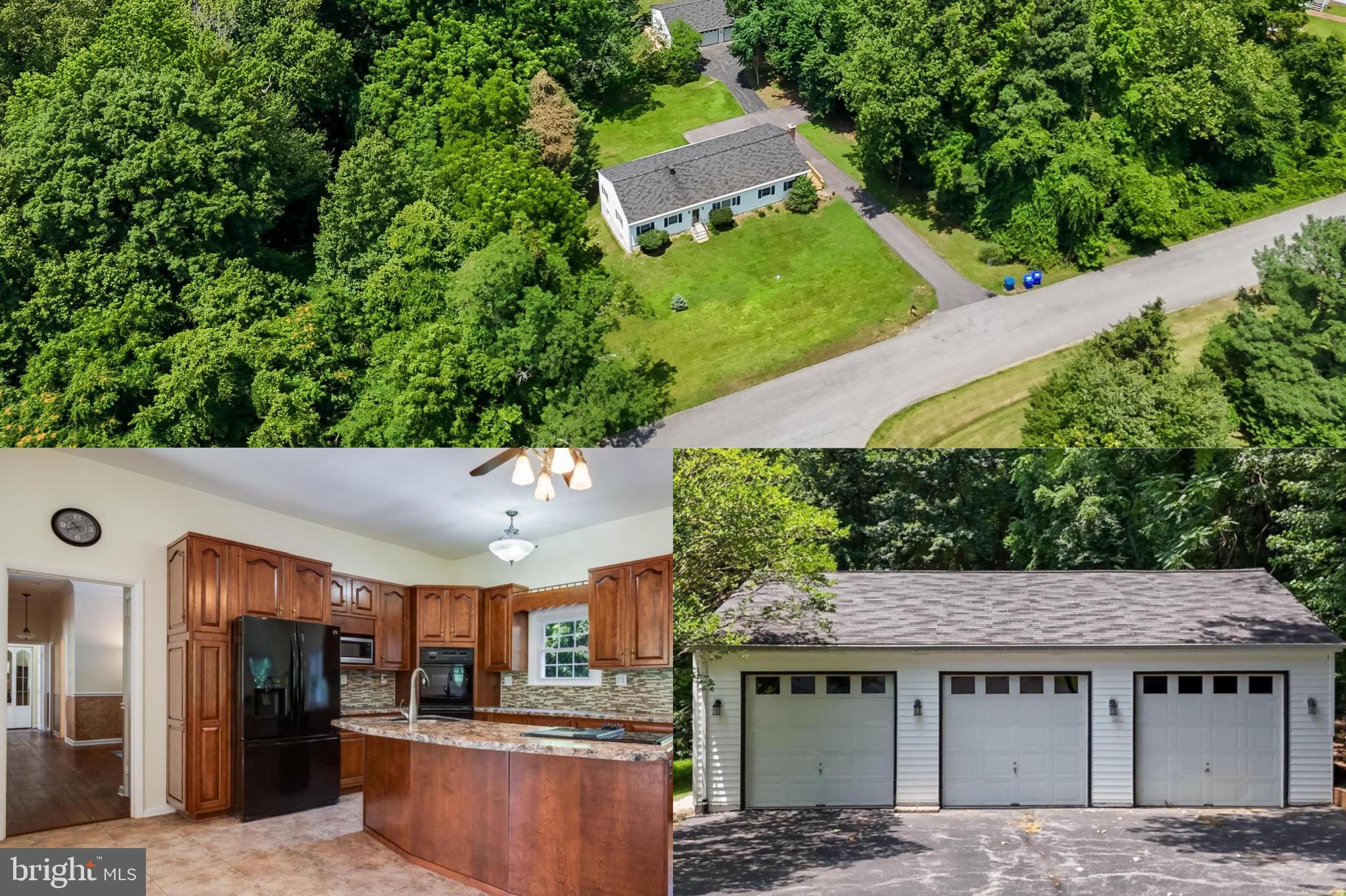 Act fast, this beauty will not last!!!Welcome home to this beautiful Rambler in Sought-After Port Tobacco. This stunning one-story home is situated on over an acre of lush, well-maintained grounds in a quiet, secluded cul-de-sac. Boasting soaring 10-foot ceilings on the first floor and abundant natural light throughout, this residence offers comfortable first-floor living with three spacious bedrooms, two full baths, and a convenient half bath in the unfinished basement—ready for your personal touch.
The large, eat-in kitchen is perfect for cooking and entertaining, complemented by a cozy fireplace for added warmth and ambiance. Walk into the inviting family room and only steps away from the oversized living room or flex area, ideal for gatherings or customized space needs.
Some of the recent upgrades include a new Lennox Merit 3-ton AC unit, a hot water heater, a new side deck, an above-ground oil tank, and leaf guards—ensuring worry-free living, this is only to name a few. The property features an attached two-car garage, a detached three-car garage with electric—perfect for enthusiasts with RVs boats and cars. You will also appreciate the oversized secure shed for all your yard needs.
Enjoy the serenity of nature in this private setting, with no HOA restrictions. Conveniently located close to modern amenities, this home offers the perfect blend of tranquility and accessibility. Don’t miss the opportunity to make this exceptional property your new home!