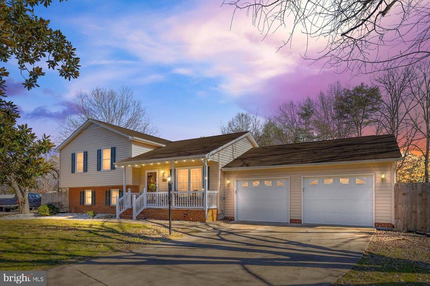 Nestled in a peaceful neighborhood  this  MOVE-IN READY home is exactly what you have been searching for.   This beautifully maintained home split level is nested in a .31 acre quiet cul-de-sac and offers  1,908 square feet of living space.  This property features  4-bedroom, 2 full bathrooms, 1 half bathroom, stainless kitchen appliances, an island that has a place for seating, built-in desk area,  separate living room and dining room.   Step outside to the expansive fully fenced yard with a huge deck perfect for outdoor activities, gardening,  family gatherings, or future improvements.  Recent updates include fenced backyard, (2022) and  luxury vinyl plank flooring in the kitchen and dining room  (2024).  The garage provides extra space plus an additional shed for all your outdoor equipment.  Besides the 2 cars that you can park inside the garage you can park up to 4 cars with no problem in the driveway.  NO HOA.  Convenient access to the Fredericksburg VRE , I-95 commuter lots, shopping centers and dining.  Fredericksburg offers many opportunities for adventure, hiking, biking, wineries and historic downtown.  Don't miss the opportunity to make this beautiful home yours.  Schedule a showing today and bring us your offer! 

Assumable FHA 5.250% loan from  Mr. Cooper with  $314,,000 remaining.
Seller would like up to 30 days post settlement occupancy.