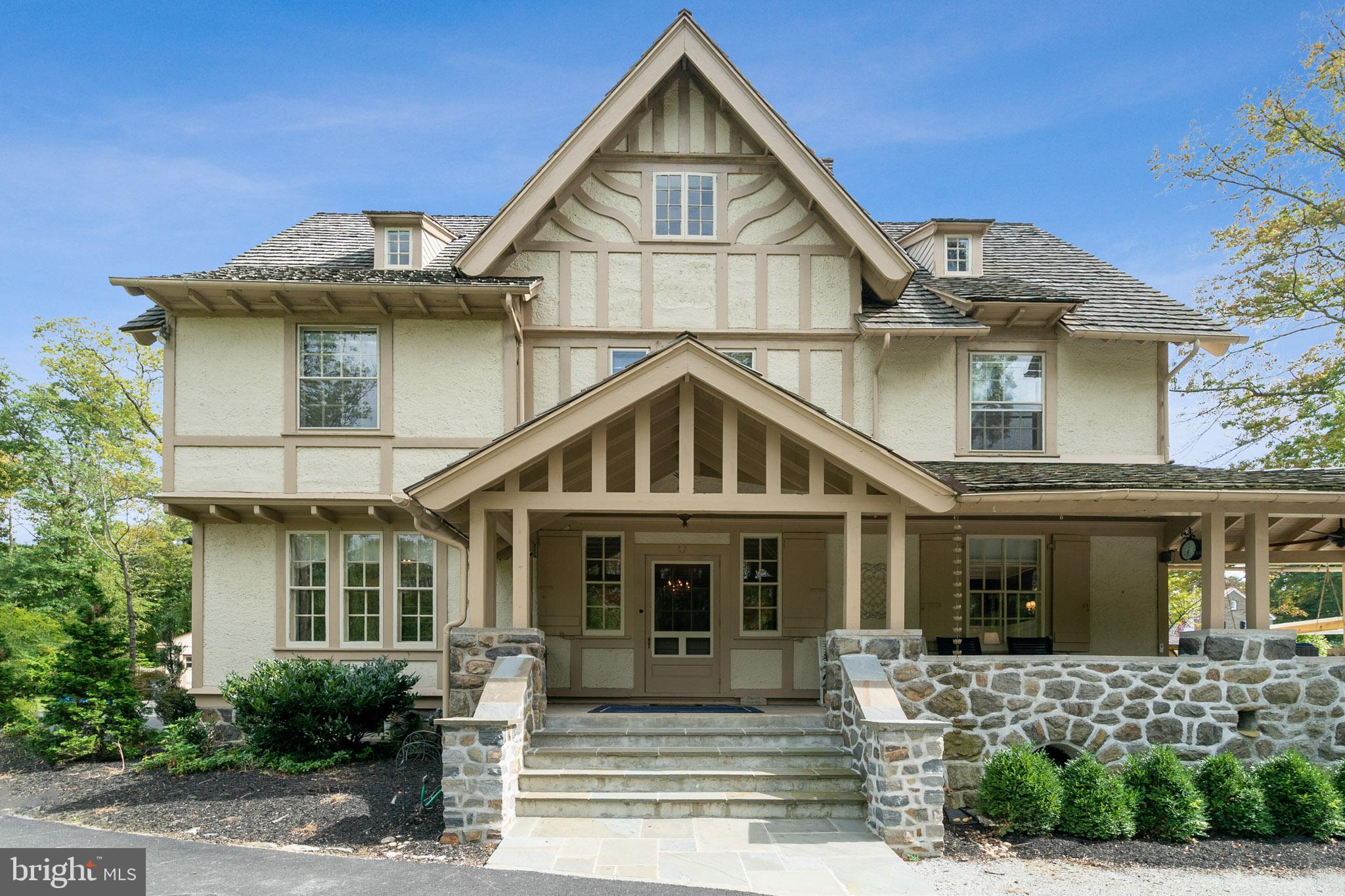 Completely updated with stunning upgrades! Located in the Estate section of Devon, this beautiful home is ready for its new owners. "Elmcroft" has the perfect balance of impeccable craftsmanship with many of the desired updates today's homeowners crave. Situated on 2.2 acres in Easttown township, this elegant home has incredible curb appeal. With gorgeous architectural detail throughout including 9 foot ceilings, and recent renovations to several of the baths along with a newly expanded kitchen (2018) and sitting room, you'll immediately appreciate just how special this home is. As you come up the long driveway take in the peaceful setting that surrounds you. A beautiful wrap around porch, which is ideal for relaxing and entertaining, overlooks the sprawling, level grounds. Entering the large foyer you will find a grand wood burning fireplace (one of 4 throughout the home) along with original board & batten ceiling and crown molding. The 1st floor has beautifully refinished hardwood floors throughout. To your left is the office with built in shelves and large lead glass windows. Across the Foyer is the Living Room with wood burning fireplace and the original wood pocket doors open to the Back Parlor which is currently being used as the Billiard Room. The elegant Dining Room is fabulous for entertaining a large dinner party and leads to the Brand New (2018) Kitchen. A gourmet cook's dream, the kitchen includes a huge Island, stunning white quartz counters and black leather finish granite counters, 2 GE Ovens, GE Cafe Gas Cooktop, 2 Fisher and Paykel Drawer Dishwashers, and 2 sinks with Moen Touch Faucets along with 2 prep/bar sinks. A built in Miele coffee station and a commercial touch screen soda dispenser will keep all from going thirsty! And don't forget to check out the walk-in Pantry with custom shelves. A convenient back staircase is tucked in the corner as well. Thoughtfully designed, the kitchen opens up a lovely dining and sitting area which has double door access to the wonderful covered porch and backyard. As you head up the main staircase you'll find the large landing with a sweet window bench that looks out over the side yard. Next, enter the fabulous Master Bedroom Suite fit for a queen! Master Bedroom has a beautiful wood burning fireplace, a tremendous custom walk in closet and a Master Bath with heated floors, air jet tub, and large walk in shower. The 2nd floor also includes 2 princess suites with renovated full baths, and Large Laundry/ Craft Room. On the 3rd Floor are 3 more spacious, versatile rooms, which are currently being used as bedrooms, along with a recently added Full Bath with radiant floor heat. An added pleasant surprise in a home of this era, is the large finished space in a portion of the lower level, yet not sacrificing plenty of unfinished storage space as well. And while you're down there you can take note of the Furnace, Hot Water Heater, and AC -all less than 5 years old, and upgraded 400 amp electric service. No detail has been overlooked. All radiators were converted to hot water from steam, ethernet was run to most rooms, power lines were buried from the east side of the property, a new bridge was installed over the creek, and some incredible gardens were added. A spectacular estate home that is chic and elegant. Within walking distance to TE's Devon Elementary School, the Devon Train Station and the new Devon Yard, you do not want to miss this one. ****PLEASE be sure to click the camera button above to take a Virtual Tour of this Property or follow this link https://www.homejab.com/property/view/246-chester-rd-devon-pa-19333-usa .