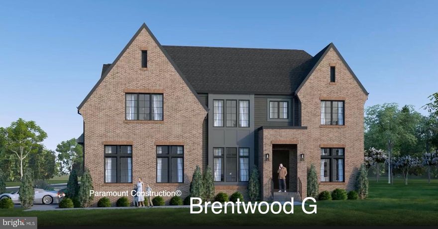 This is not just another new build—it is a custom architectural statement that stands apart from the ordinary. By appointment only. Welcome to 7200 Millwood Road, a one-of-a-kind new construction home in Kenwood Park Bethesda. Situated on an expansive 12,038-square-foot flat & private lot just blocks from Walt Whitman High School, this home is thoughtfully designed by the award-winning in-house architectural team at Paramount Construction. Every detail has been carefully crafted to blend timeless elegance with modern functionality, ensuring this home is as unique as the family who will live in it. Unlike mass-produced new homes, the Brentwood model was custom-designed to fit this specific lot, maximizing natural light, privacy, & the surrounding views. The lower elevation of the rear neighboring lot allows for unobstructed sightlines and dramatic western sunset views, flooding every room with warmth & natural light. Carefully placed transom windows & quad-sliding doors further enhance the bright & airy atmosphere, making every space feel uplifting and inviting. The first floor features a private guest suite with a full bath, a zero-threshold shower, and a walk-in closet—perfect for multigenerational living, long-term guests, or a quiet home office.

Inspired by the grandeur of Brentwood, Tennessee’s luxury estate homes, this residence features a painted Shoji White Queen brick front elevation with subtle corbelling at the gables. A smooth cement parged foundation enhances its refined aesthetic, while upgraded front & rear landscaping complement the sophisticated architecture. The striking black Pella windows contrast beautifully against the Shoji white brick, creating a timeless yet modern exterior. The custom flagstone walkway, set in an elegant architectural diamond pattern, offers a distinguished entrance that immediately sets this home apart. Inside, the open-concept main level boasts ten-foot ceilings & a seamless flow between the library, dining room, great room, & breakfast nook. Expansive walls of glass connect the indoor & outdoor living spaces, leading to a large deck & screened-in patio with a gas fireplace, perfect for year-round entertaining. An optional three-stop elevator provides convenience & accessibility to all levels.

A fully custom new construction residence on a premium corner lot in the Walt Whitman High School cluster, offering refined architecture, exceptional craftsmanship, and light-filled living spaces throughout.

Designed to maximize natural light, the home features large windows across all levels along with 10-foot ceilings on the main floor and a 10-foot finished lower level, creating a bright, open feel. The corner lot allows for a side-load oversized two-car garage and a private, usable yard with strong curb appeal and functional outdoor space.

The main level includes a first-floor bedroom suite ideal for guests, multigenerational living, or flexible use. An optional three-stop elevator adds convenience and future-ready accessibility.

The chef’s kitchen is designed by a professional interior designer and features top-tier appliances, custom fabricated kitchen and bath cabinetry, a statement quartz island, and extensive handcrafted built-ins. A walk-in pantry located off the mudroom adds practical storage, and the heated garage provides year-round comfort.

Architectural details include coffered ceilings, white oak ceiling beams, custom millwork, and integrated built-ins that elevate the home beyond typical new construction. Five-inch white oak flooring runs throughout the main living areas.

Upstairs, spacious en-suite bedrooms offer walk-in closets and generous natural light. The primary suite is designed as a private retreat with dramatic ceiling height, oversized windows, dual walk-in closets with a furniture-style island, and a spa-inspired bath with designer finishes and custom cabinetry.

The lower level features a full living suite with an open plan layout, abundant natural l