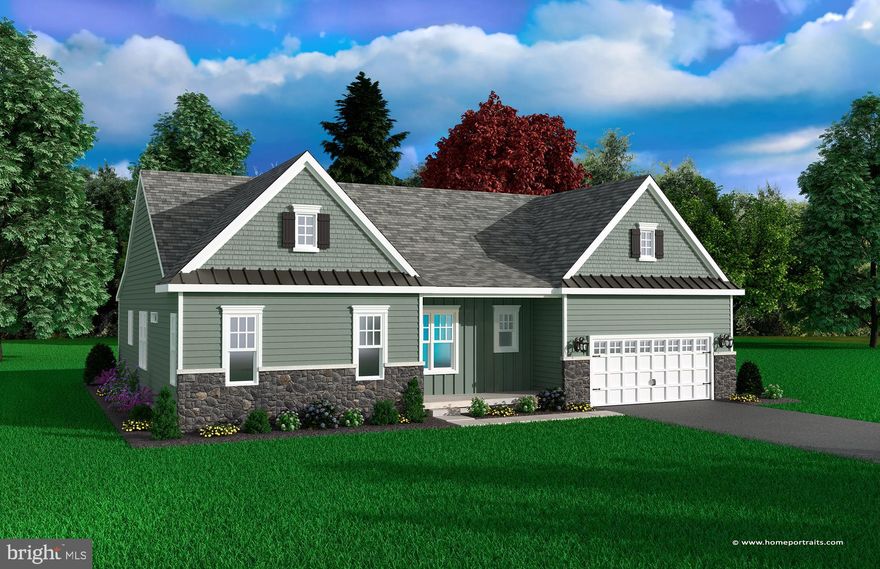 RANCH FLOORPLAN! The Braylee is ideal for individuals looking for a charming single-story floor plan in which to create the home of their dreams for themselves and their loved ones. With 3 bedrooms, 2 bathrooms and a 2-car garage within the 2,073 square feet of living space—you’ll have every opportunity to personalize each room in the home to match your ideal design style. As soon as you enter the home from the front porch, you’re instantly welcomed into the foyer before being led into the open-concept main living area. Separating the dining room from the kitchen allows you to have the ideal location for formal dinner parties if you so desire, while the spacious great room is the perfect backdrop for any type of social gathering. The kitchen offers plenty of storage space for you to take full advantage of, and the breakfast area rounds out the main living area with a charming spot to begin any morning. The owner’s suite is located on the opposite end of the home, away from the additional 2 bedrooms, providing privacy. With a generously-sized walk-in closet and a luxurious owner’s bathroom to accompany the suite—you will never be wanting for anything when you choose to build The Braylee floor plan. The Braylee can also be customized to be a 4 Bedroom home!* Each home at Pond View Estates offers granite kitchen countertops, stainless steel appliances, extensive LVP flooring, tankless water heater and much more! Enjoy a convenient location that provides an easy commute to major cities and less than an hour drive to Delaware beach points! Listed price reflects a Braylee Traditional with full basement. Utility Foundations are also available depending on site evaluation. ***Sample photos and artist renderings shown***  See Sales Manager for details. View the attached video of the Kingsport model home/sales center.