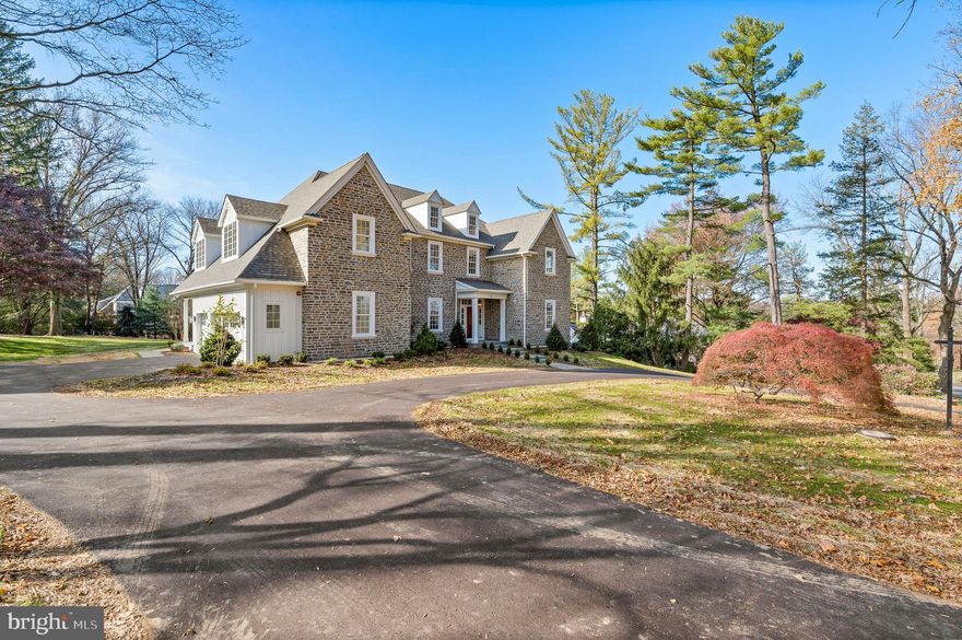 New Construction finished and ready for immediate delivery!  Open Sunday 11/17 from 1 -4 p.m.   Built by the award winning Vaughan Building Company, an innovative marriage of a classic Main Line exterior and creative interior details inspired by a recent California builder tour, this home overlooks Philadelphia Country Club Golf course. The imaginatively planned spaces cater to both family and guests. West coast details include wide plank French white oak floors, ceiling height stone fireplace surround, extra wide staircase with a window seat and a screened porch. The main kitchen is a chef's delight and features Kountry Kraft custom ceiling height cabinetry,  a 48 inch dual fuel range with double oven, 48 inch refrigerator, microwave and paneled dishwasher, plus a  butler"s pantry with wine cooler. A unique walk in  pantry/back kitchen includes a second refrigerator, sink and dishwasher.  The Great Room includes a five foot gas fireplace, coffered ceiling with inset wood, and a wall of glass.   Ten-foot first floor ceilings, nine-foot second floor ceilings and abundant windows highlight the 5000+ square foot home, with an additional 1100 square feet in the finished lower level.  A screened porch offers comfortable outdoor living overlooking the spacious usable backyard. The master suite offers a Bianco Carrara marble spa bath, elegant fitted dressing room and multiple closets.  Generous secondary bedrooms with en suite baths and spacious closets.    A finished lower level includes a large entertainment room plus a second finished room for an exercise, theater or game room.  The home has a rough in for a 3 stop elevator.  This latest unique Vaughan Building Company home is close to the expressway and a short commute to Philadelphia, and offers the very best of Main Line living.