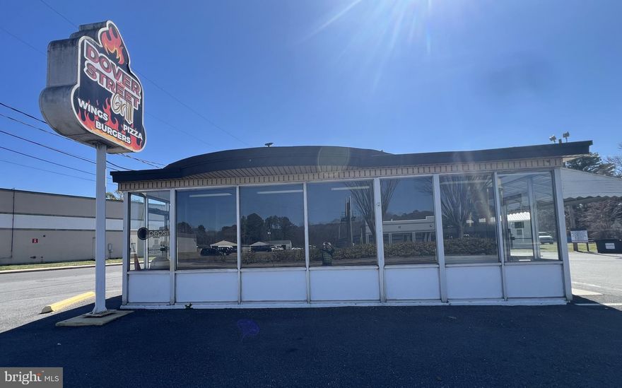 The Dover Street Grill (formerly Tastee Freeze) is now available for new ownership. This 1,362 SF freestanding building is truly turnkey and ready to begin serving customers immediately. The location benefits from strong daily exposure with approximately 30,000 vehicles passing by, and it serves nearby demand drivers including the industrial park, surrounding auto dealerships, and the Route 13 Business Corridor. The site also offers 15 on-site parking spaces with easy, quick access ideal for fast-casual or quick-service operations. Contact us for a complete equipment list to help get your business up and running right away.